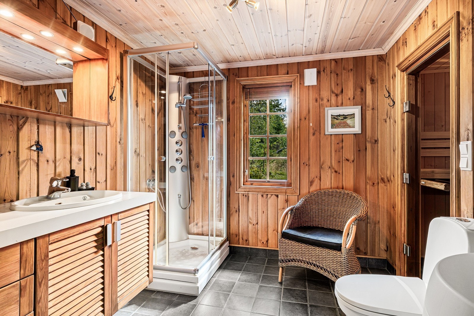 Bad med badstue. Galleribilde