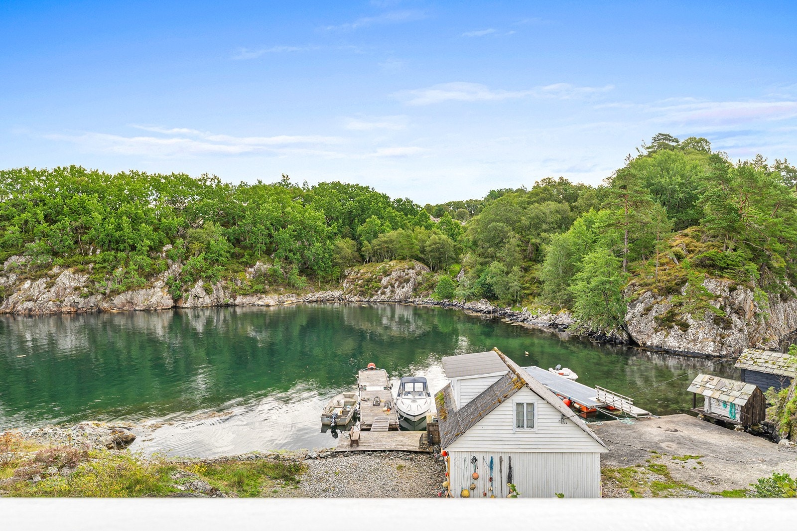 Her kan man leie båtplass. Galleribilde