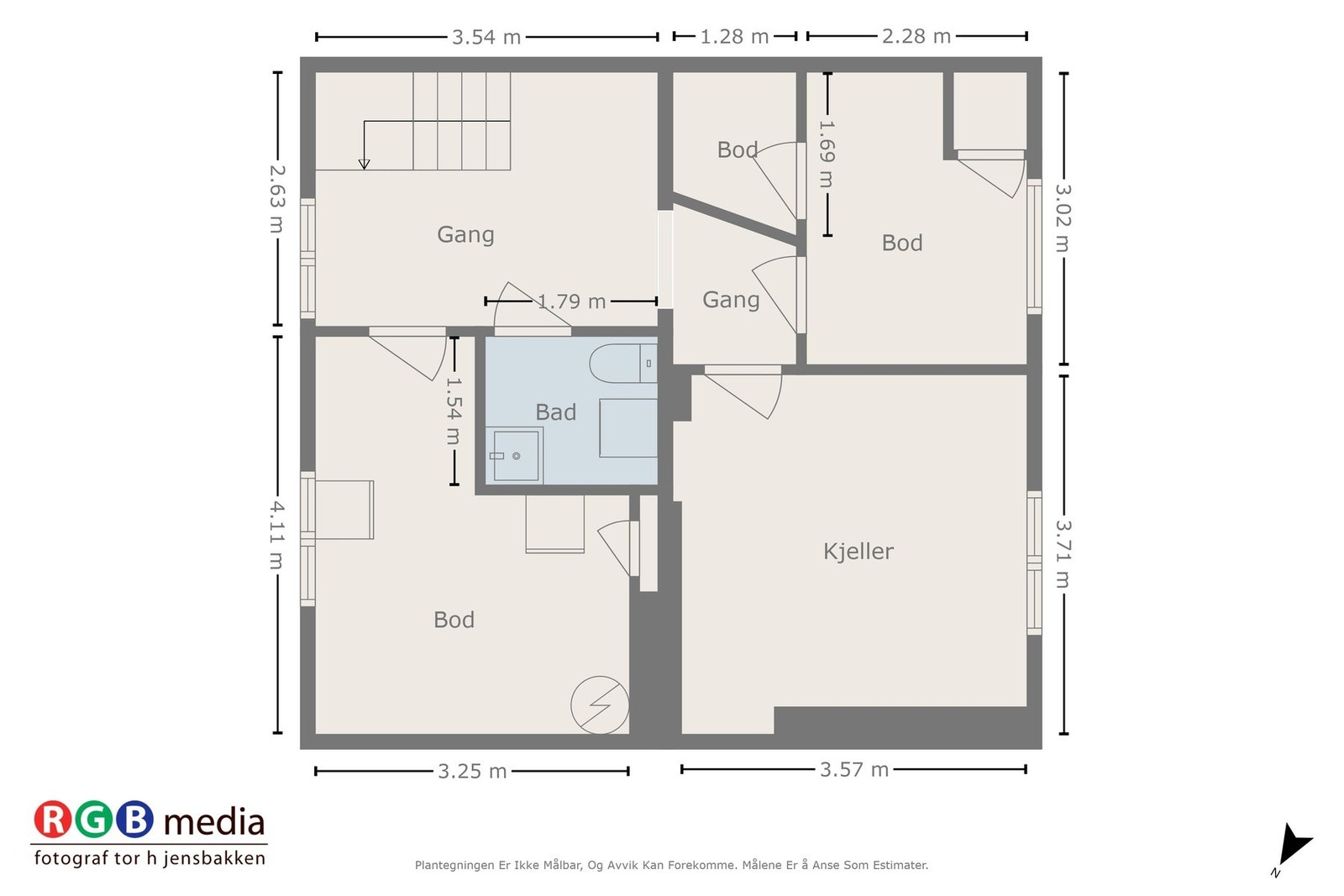 Plantegning 1. Etasje. Galleribilde