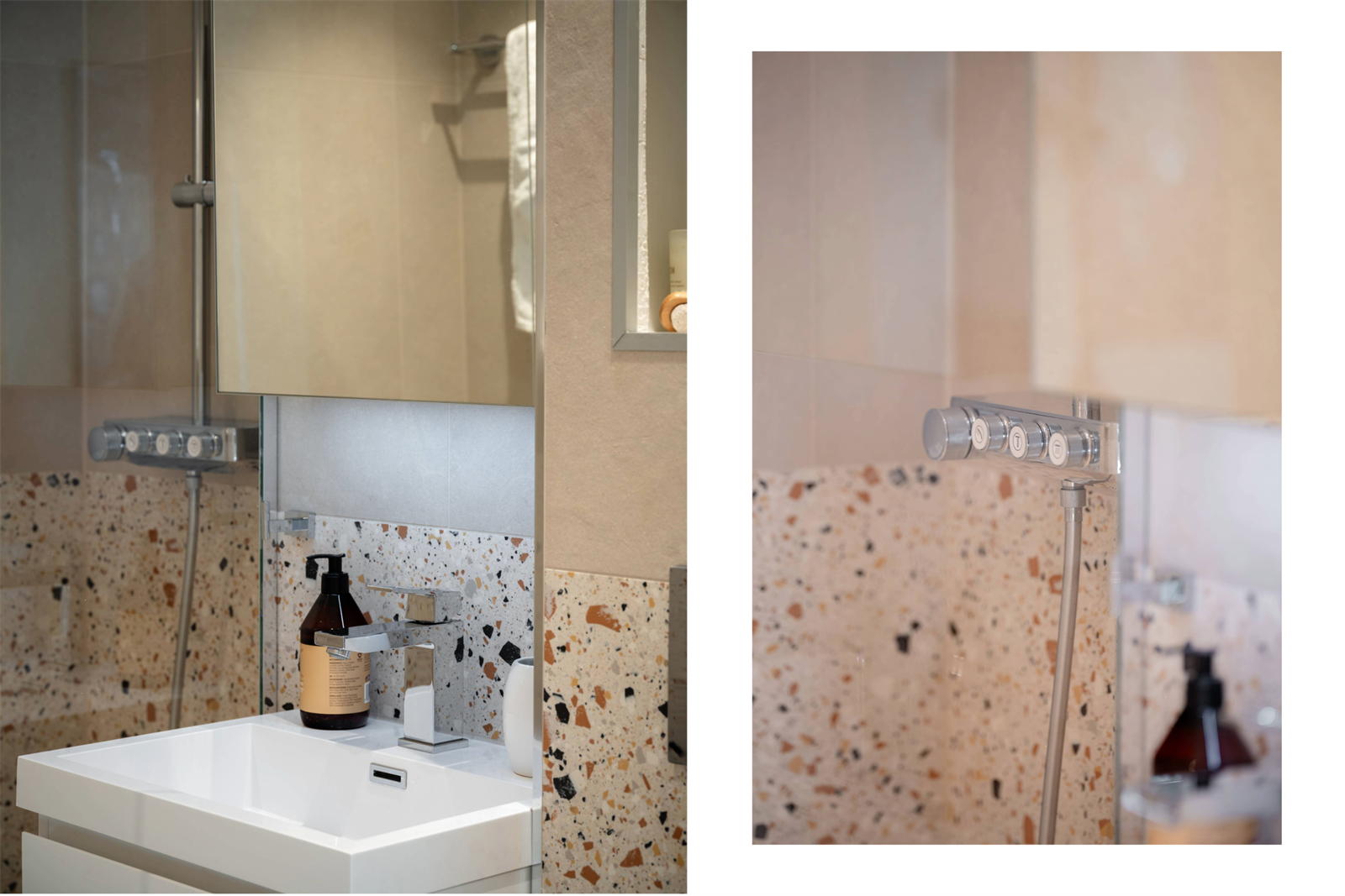 Armaturer fra Grohe, knappestyrt rainshower Galleribilde