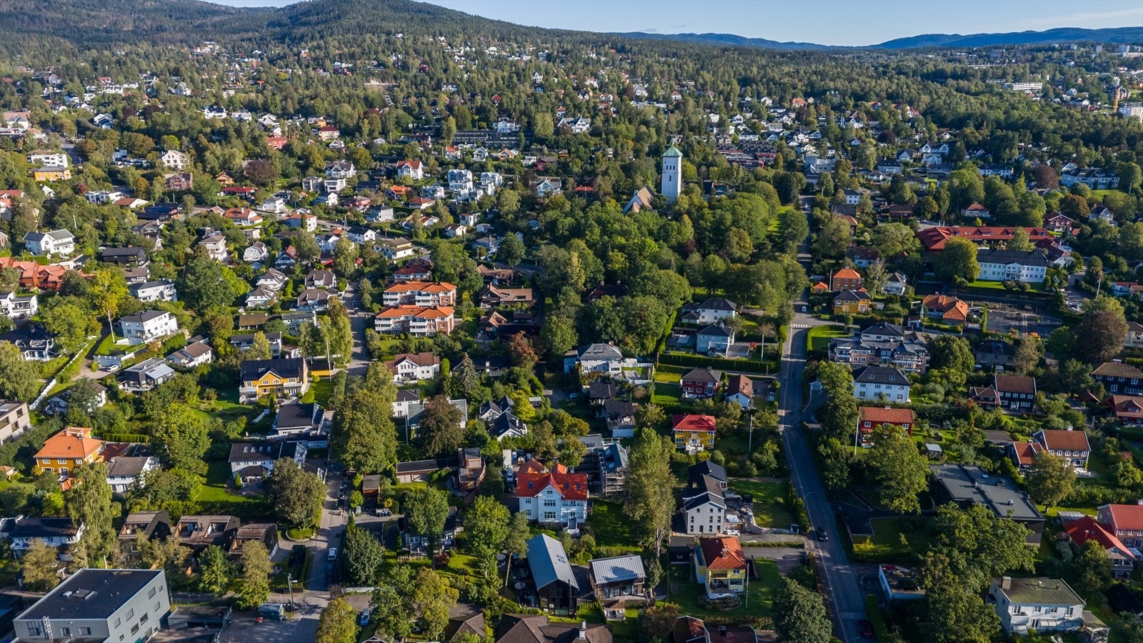 Ris er et attraktivt boligstrøk som grenser til Vinderen i sørøst og Slemdal i nord. Galleribilde