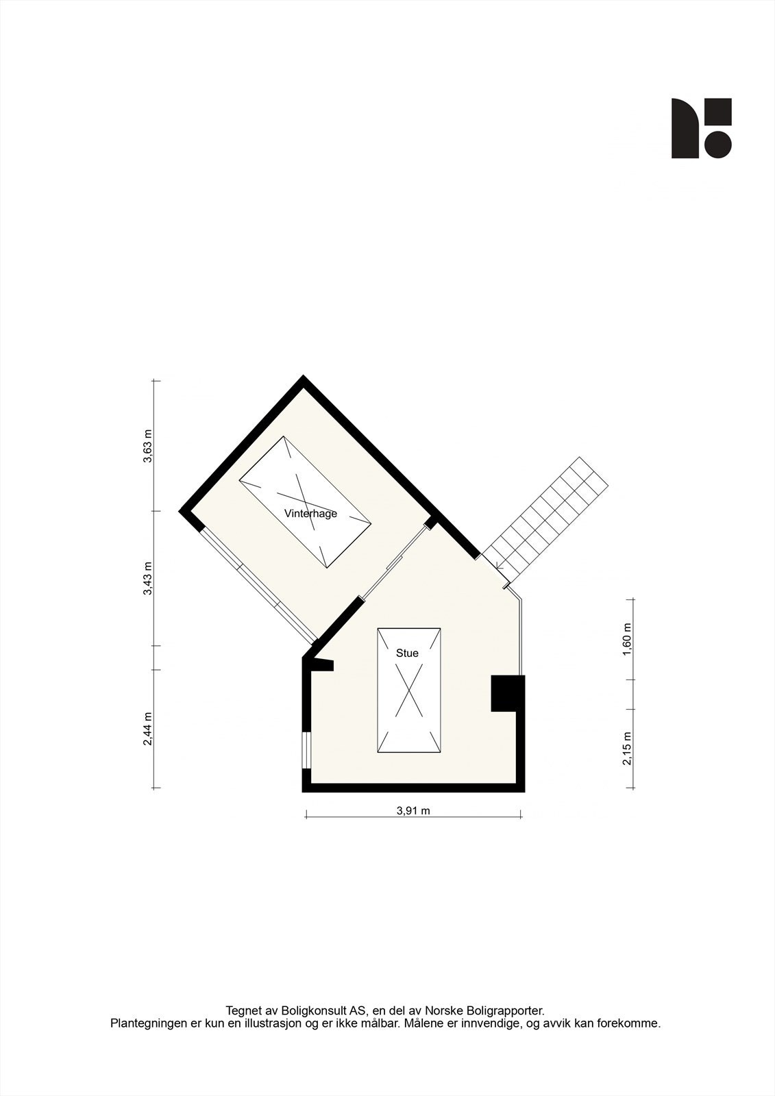 Plantegning 5. etasje Galleribilde