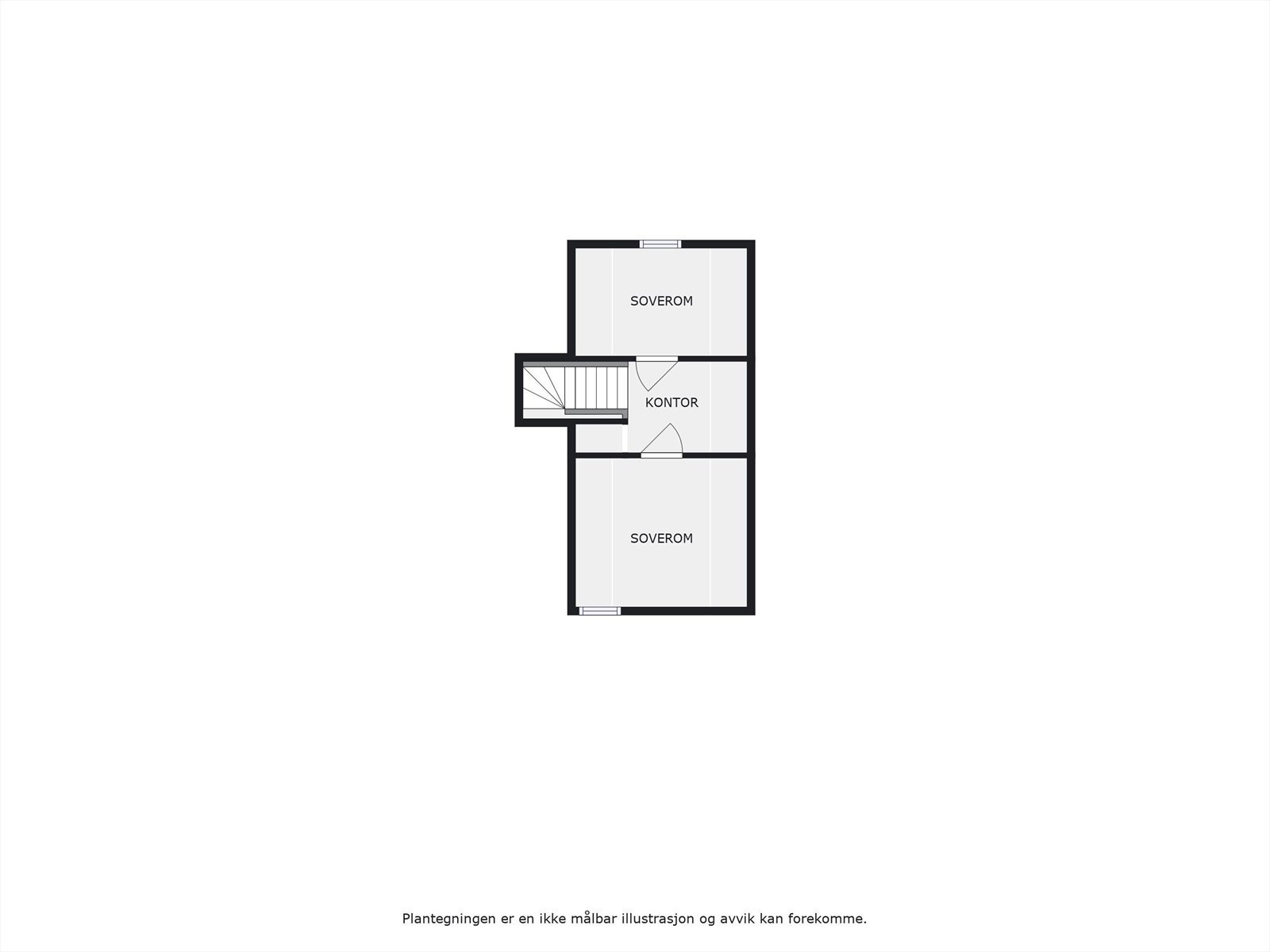 Planløsning loft. Galleribilde