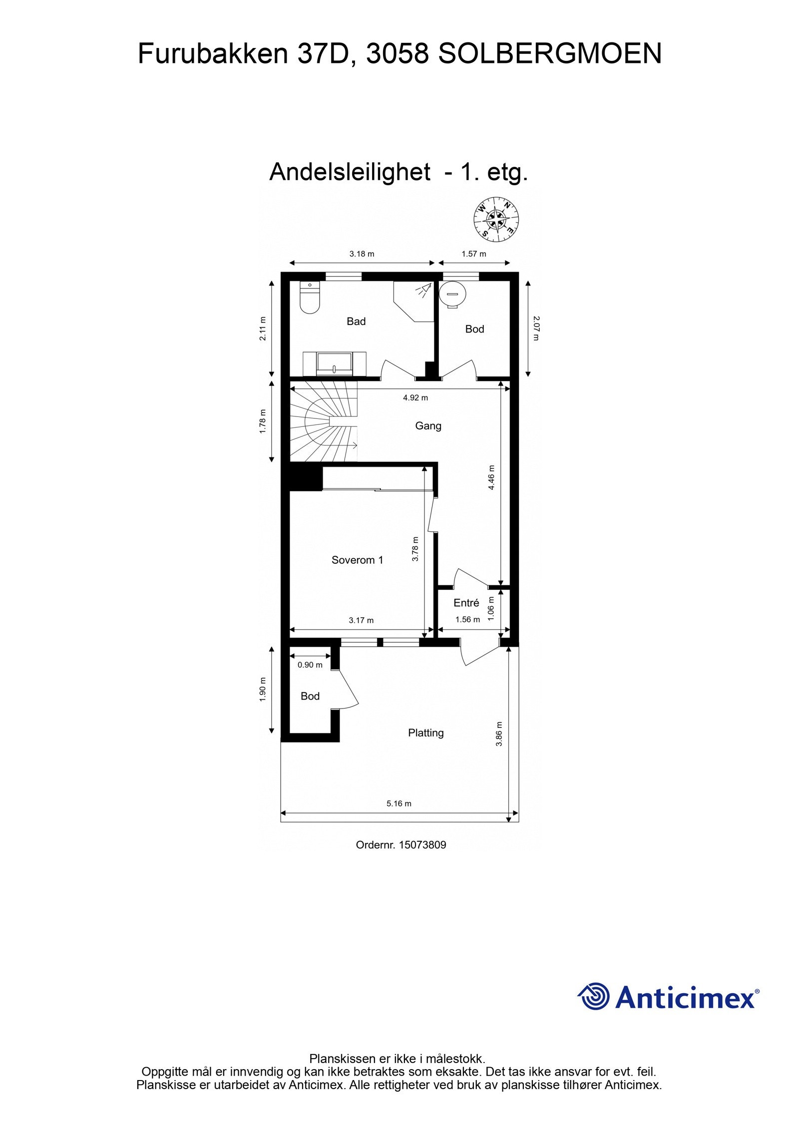 Plantegning 1. etasje. Galleribilde