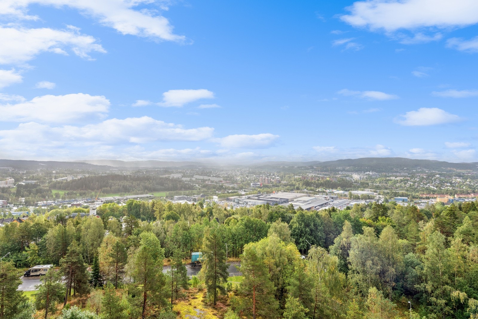 Fantastisk utsikt i gullrekka på Orremyr. Galleribilde