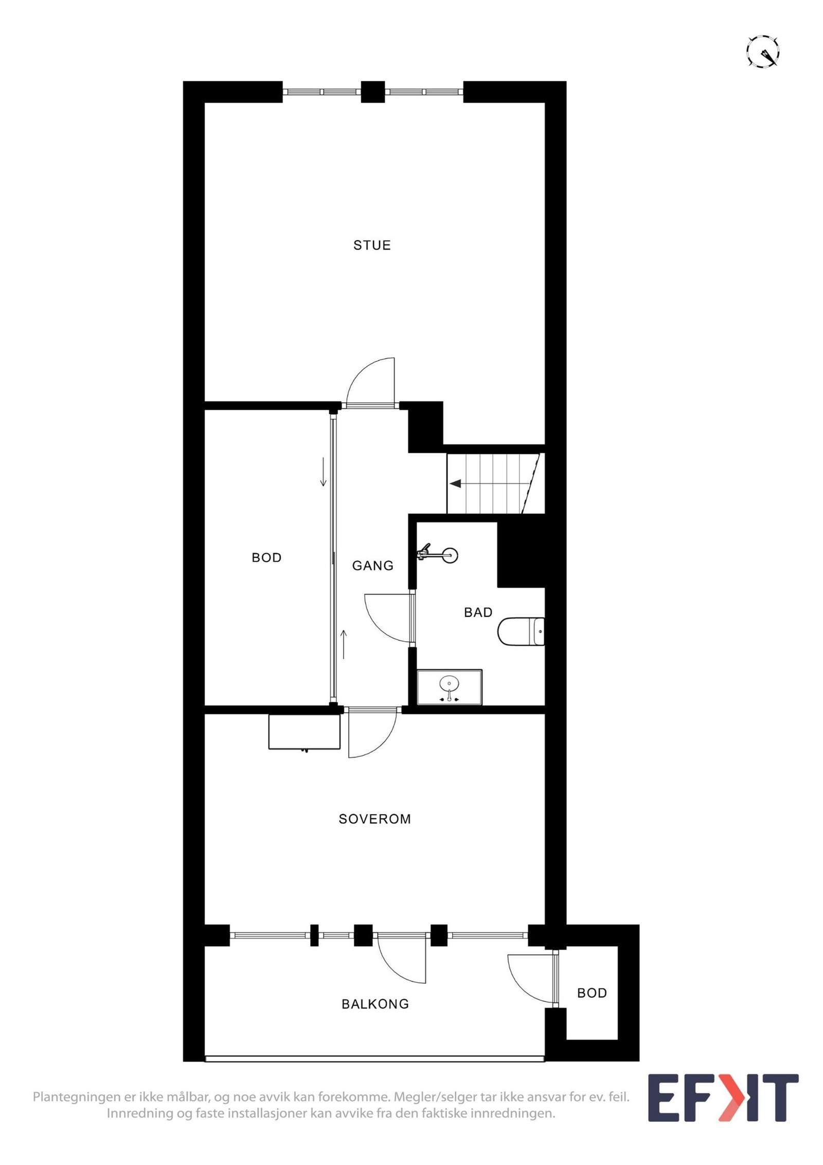 Plantegning 2. etasje Galleribilde