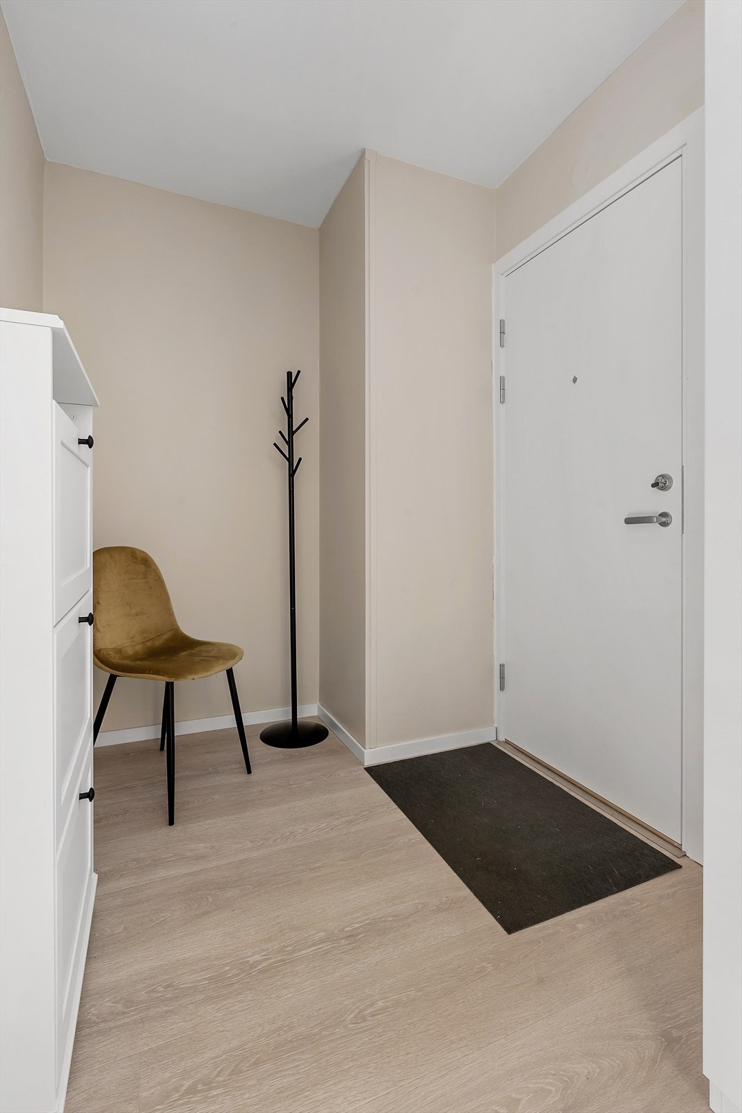 Romslig entré med god plass til henge fra yttertøy og sko. Galleribilde