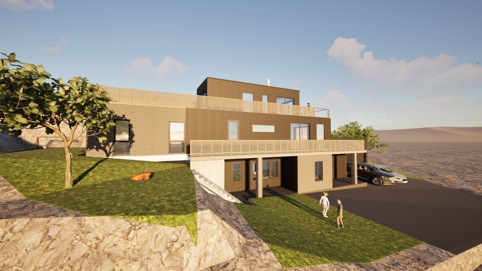 Gangavstand til skoler, barnehage og Teie torv Galleribilde