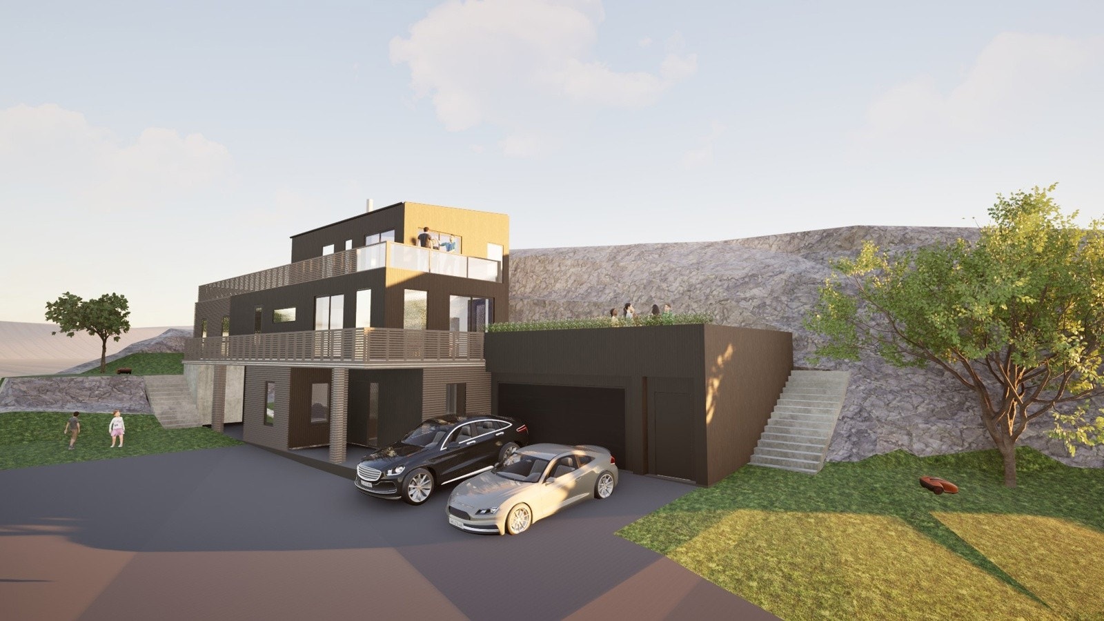 Solrik og attraktiv tomt i barnevennlig område Galleribilde