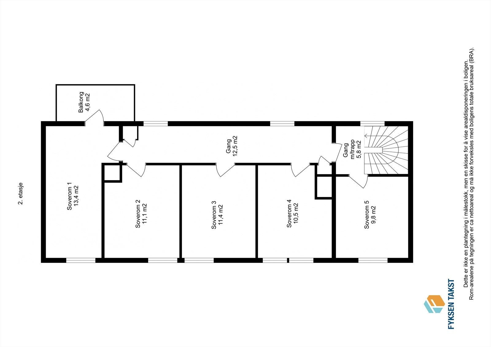 Planskisse 2. etasje Galleribilde