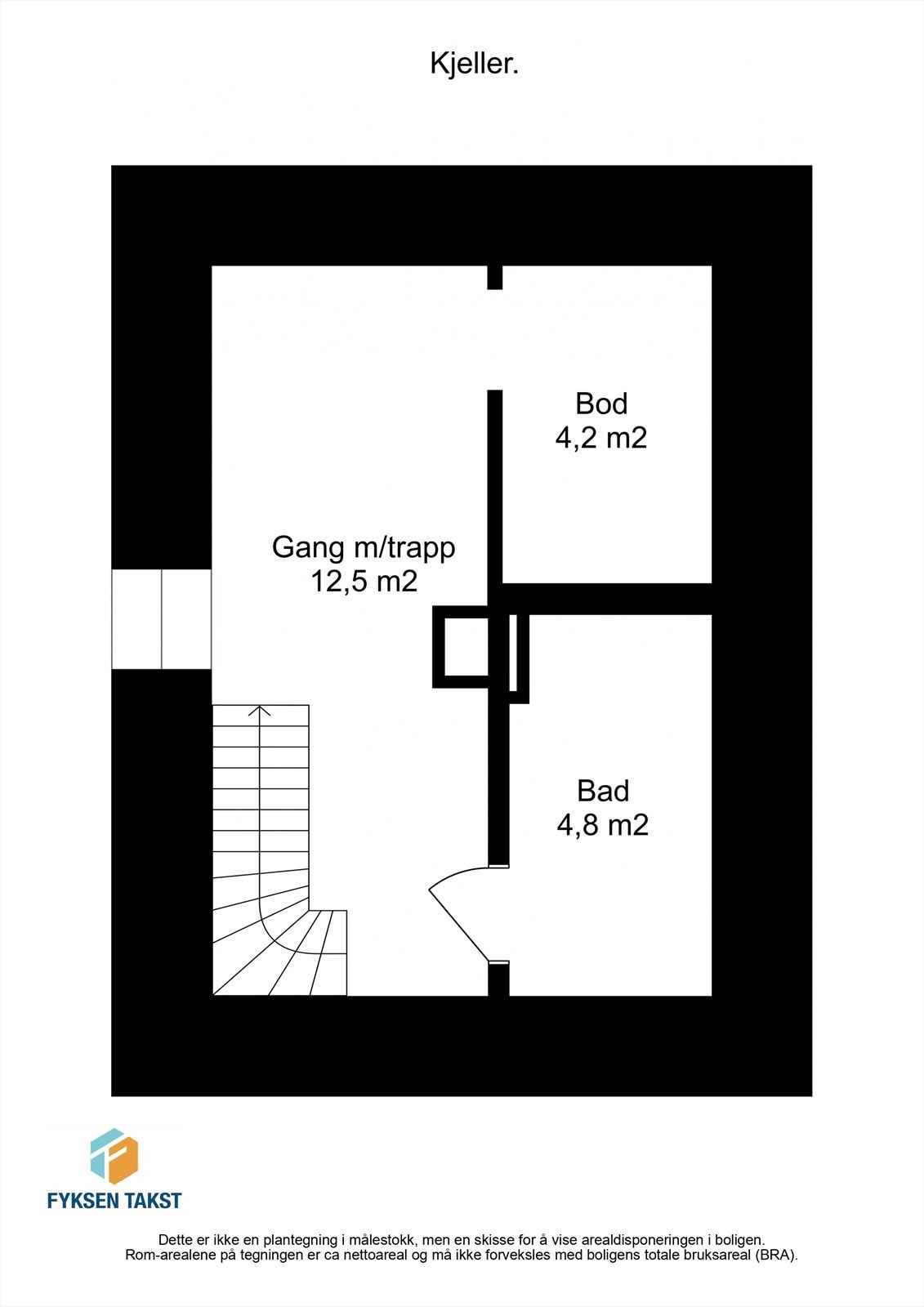 Planskisse kjeller Galleribilde