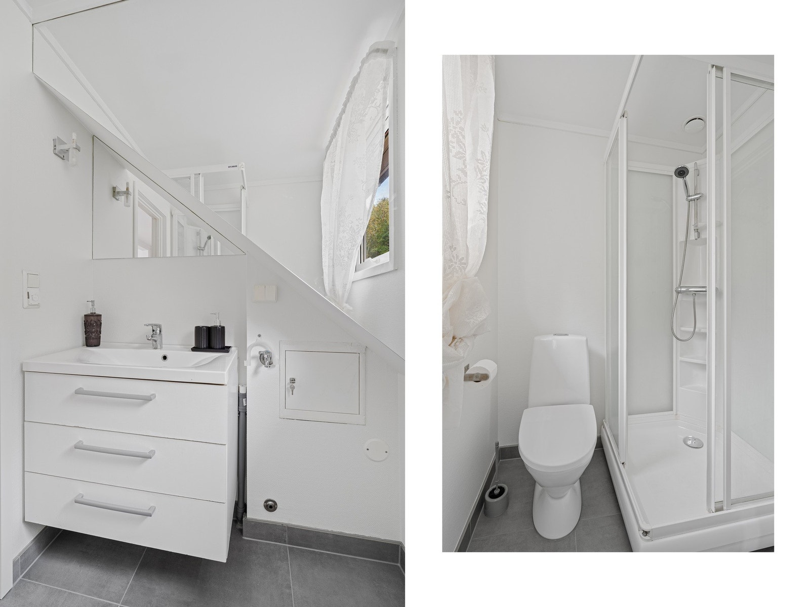 - Baderomsinnredning, toalett og dusjkabinett er også nytt fra 2025 | Varmekabler i gulv - Galleribilde