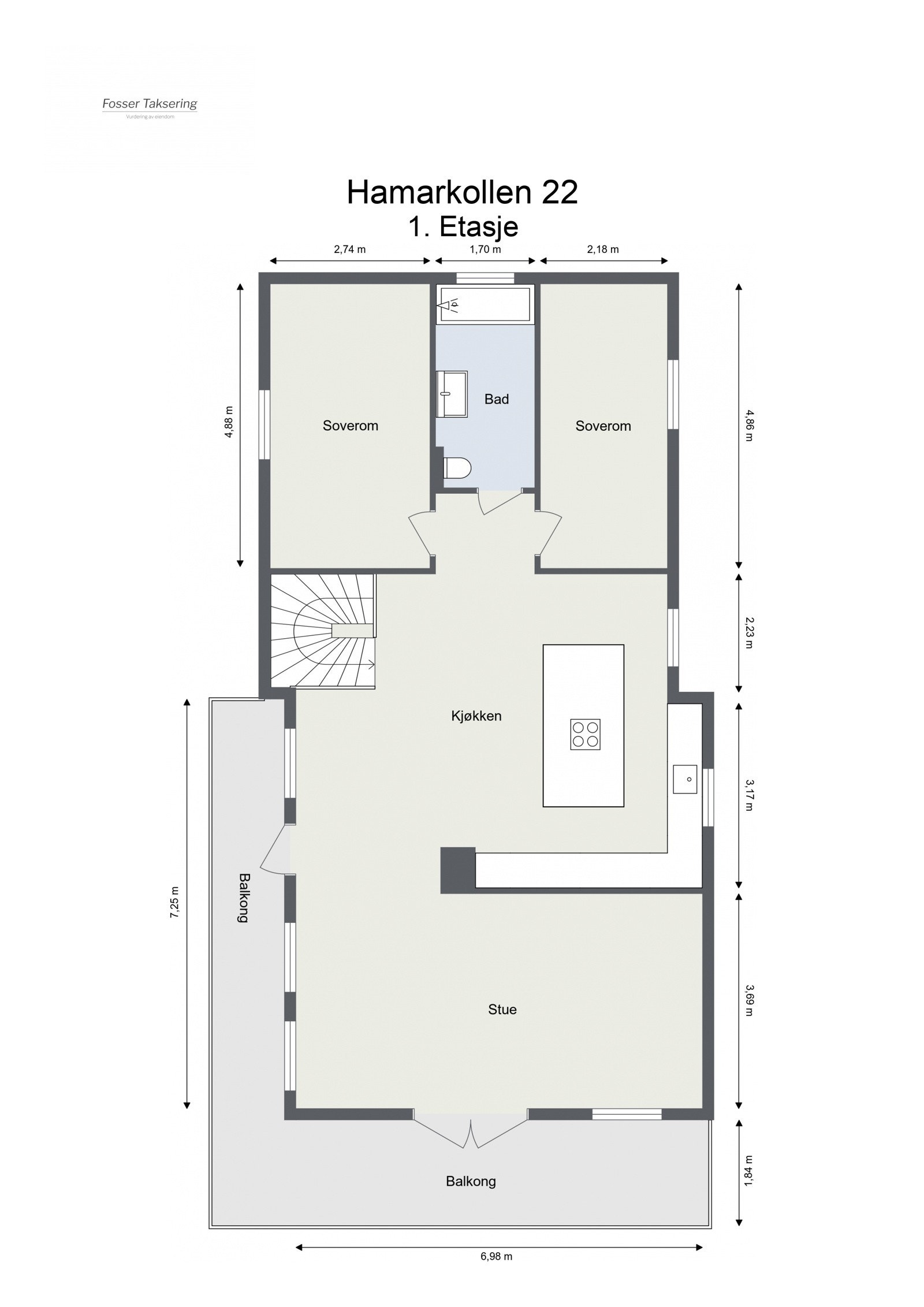 Plantegning første etasje Galleribilde