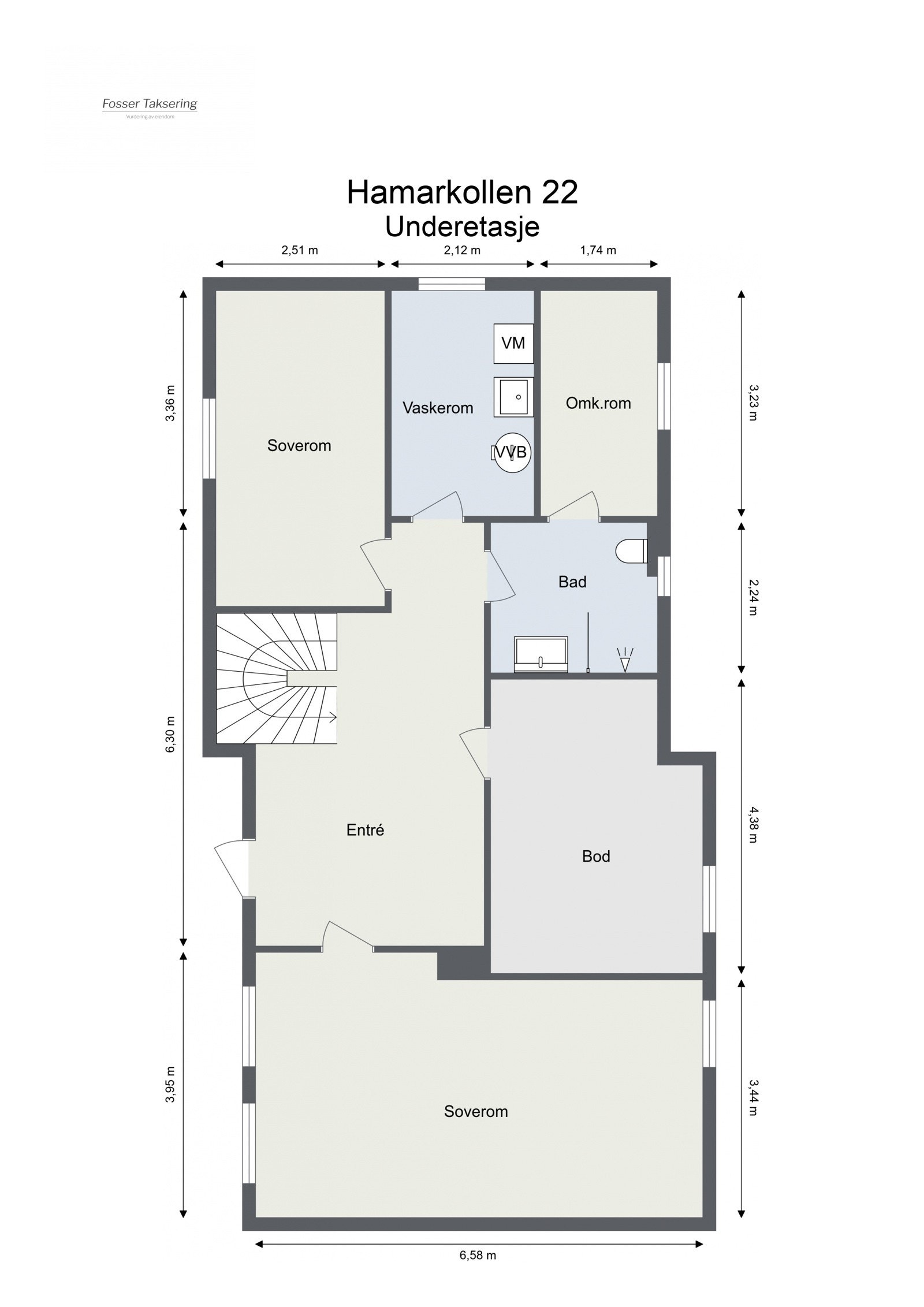 Plantegning underetasje Galleribilde