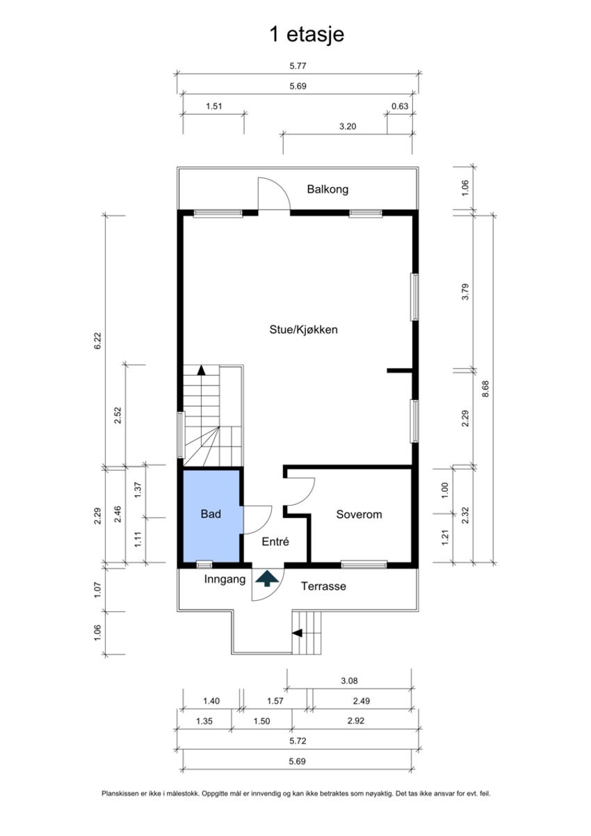 Plantegning for hovedplan. Galleribilde
