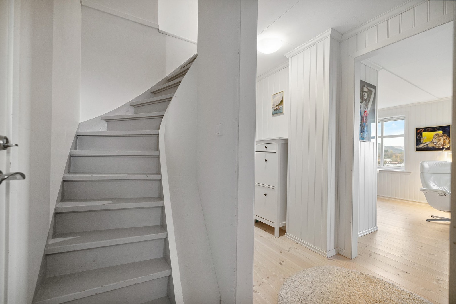 Vi beveger oss opp til loftsetasjen. Galleribilde