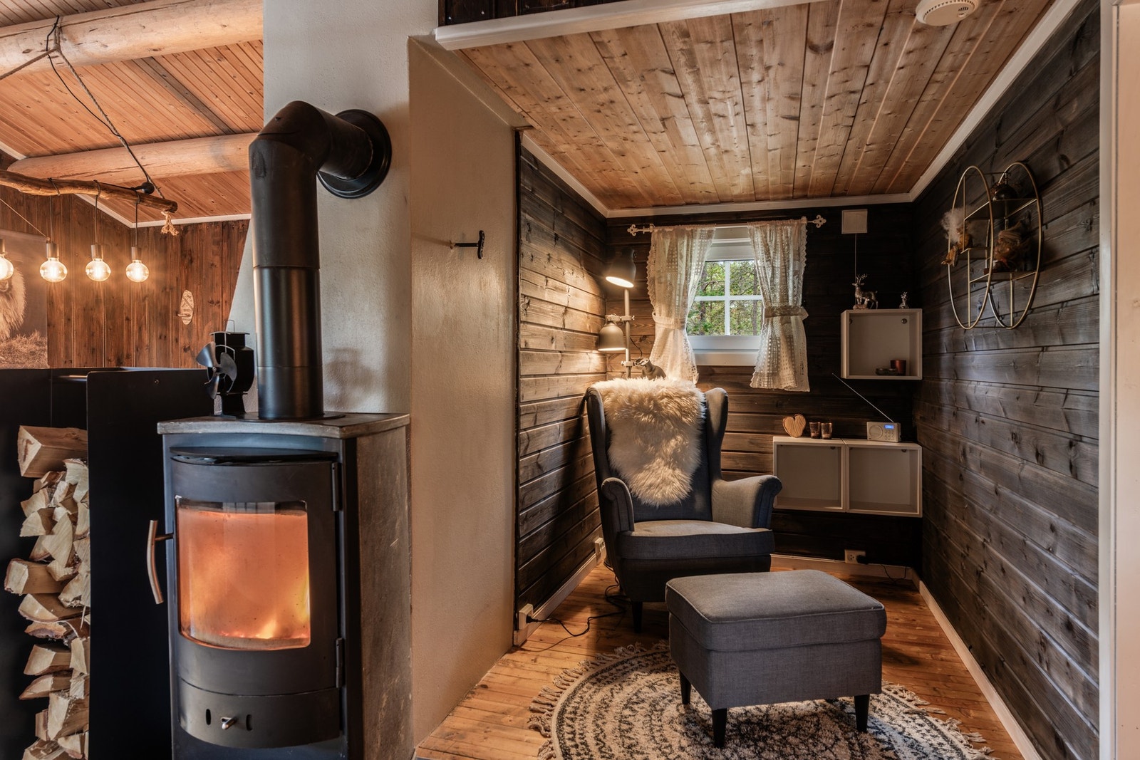 Koselig krok med plass til godstolen Galleribilde