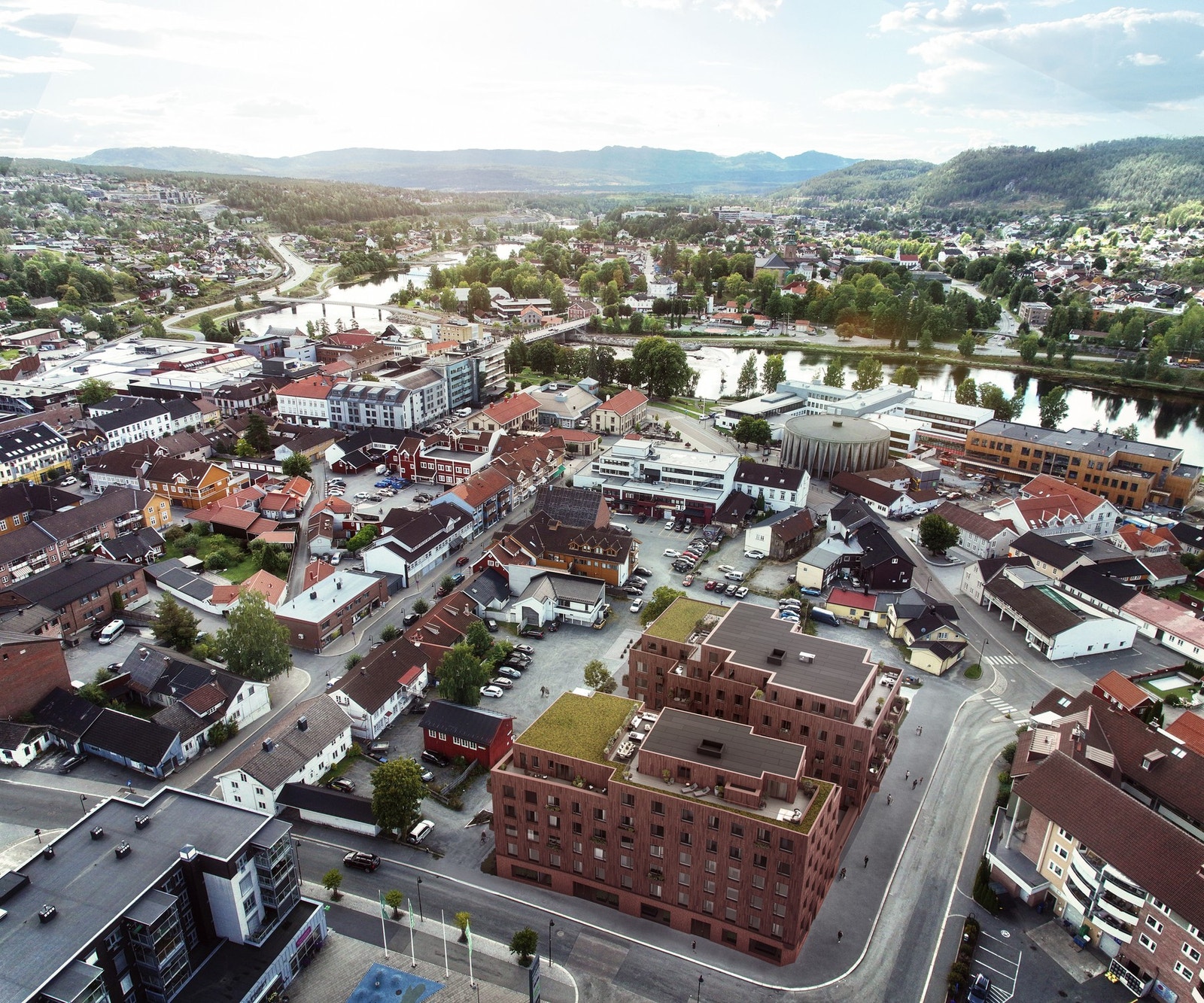 Nova Park er et unikt boligprosjekt beliggende i grønne omgivelser, tett på både byliv, natur og alt Kongsberg har å by på. Galleribilde