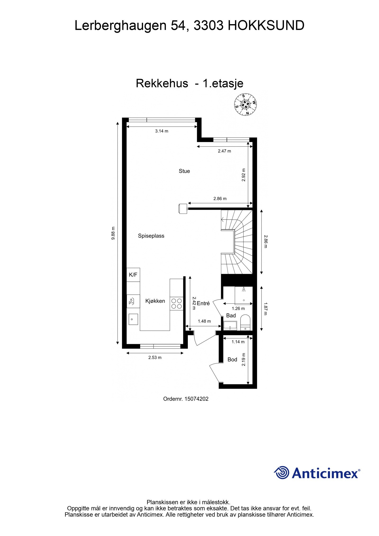 Plantegning 1. etasje. Galleribilde