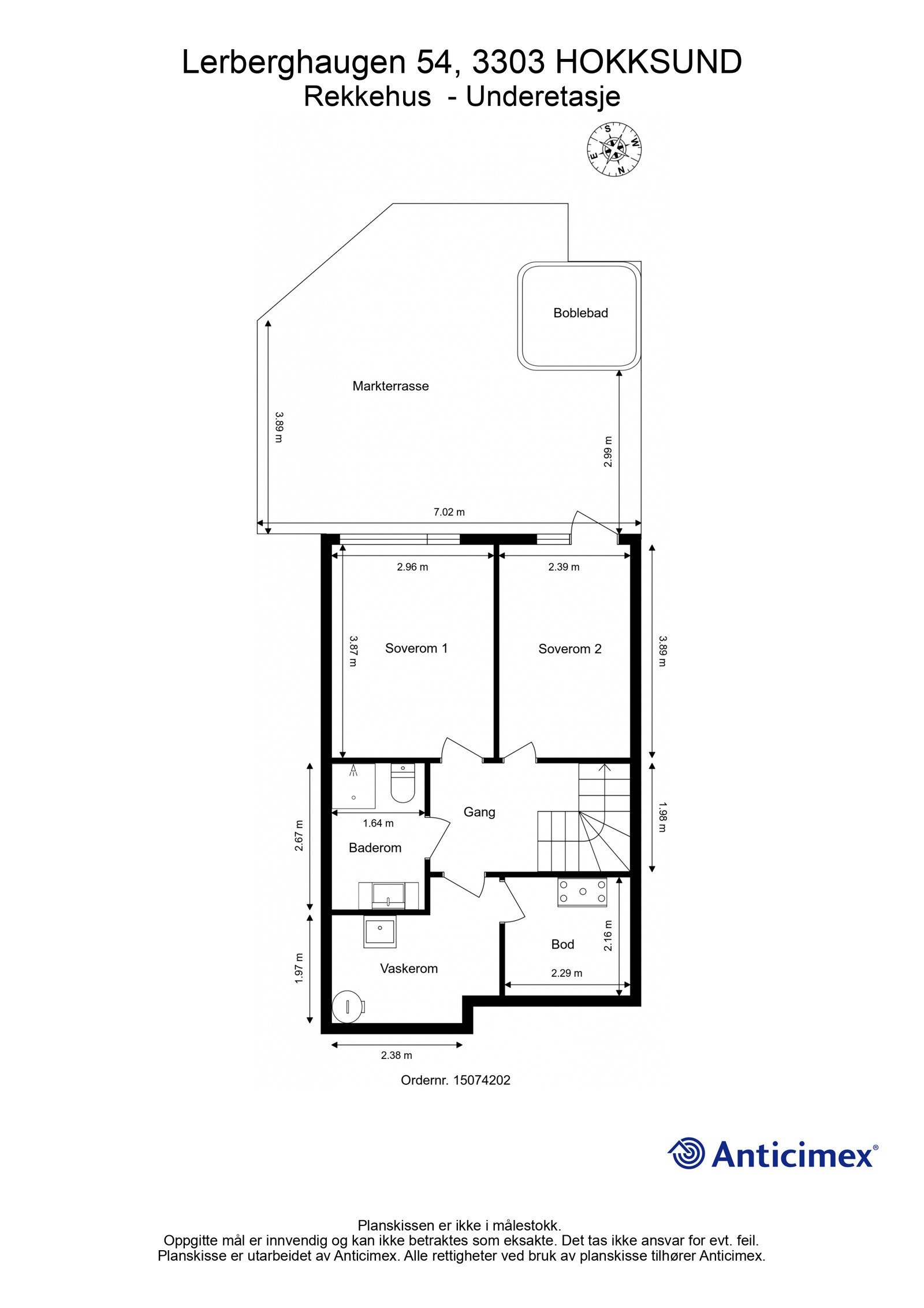 Plantegning underetasje. Galleribilde