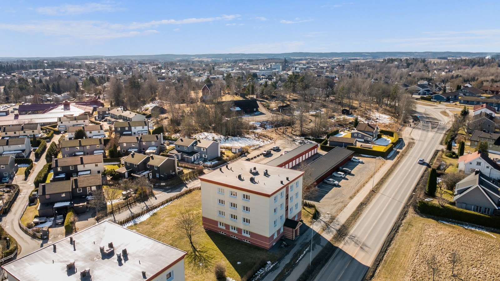 Parkering på felles parkeringsplass Galleribilde