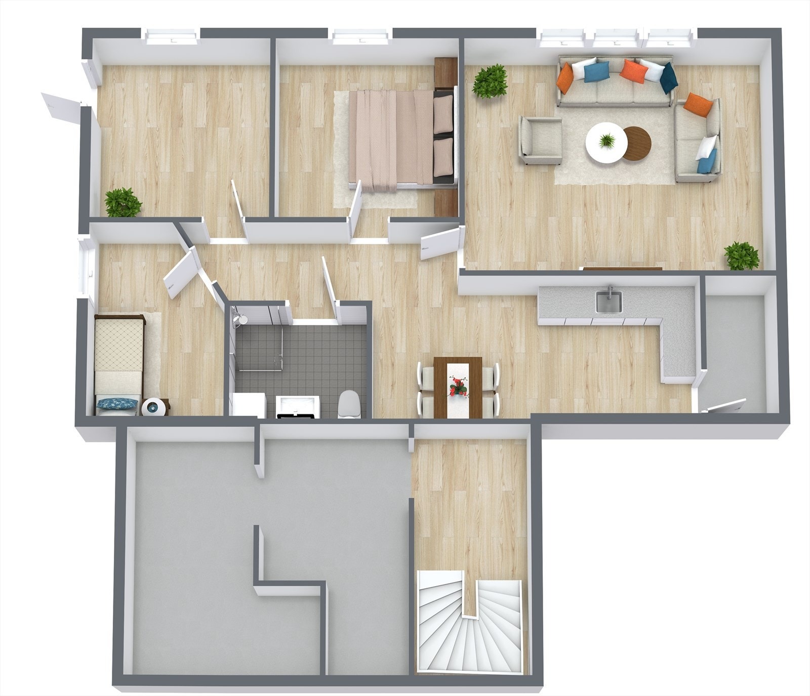 Planskisse kjeller. etg. Kun til illustrasjon - avvik vil forekomme Galleribilde