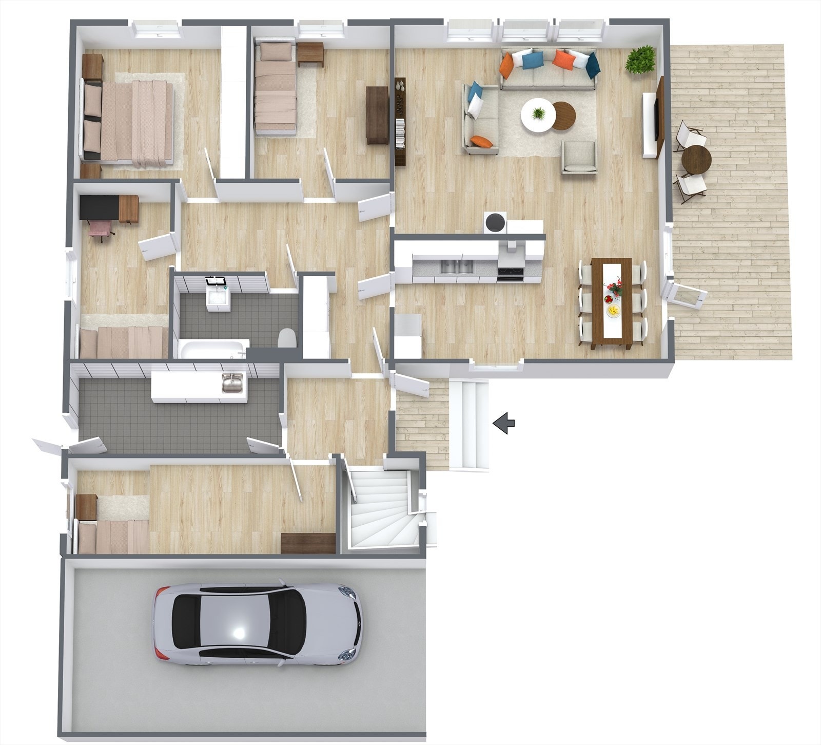 Planskisse 1. etg. Kun til illustrasjon - avvik vil forekomme Galleribilde