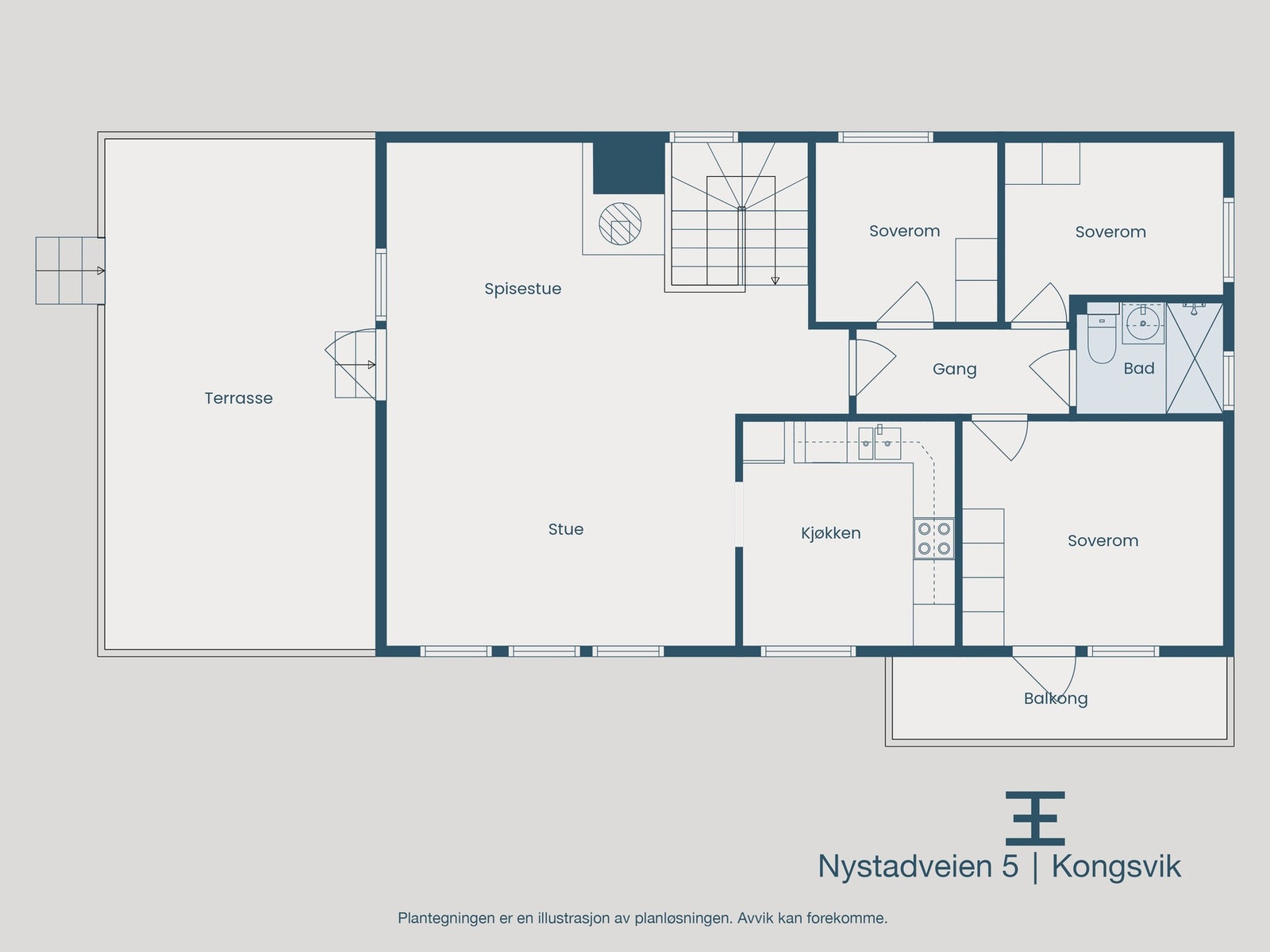 Plantegning hovedetasje Galleribilde
