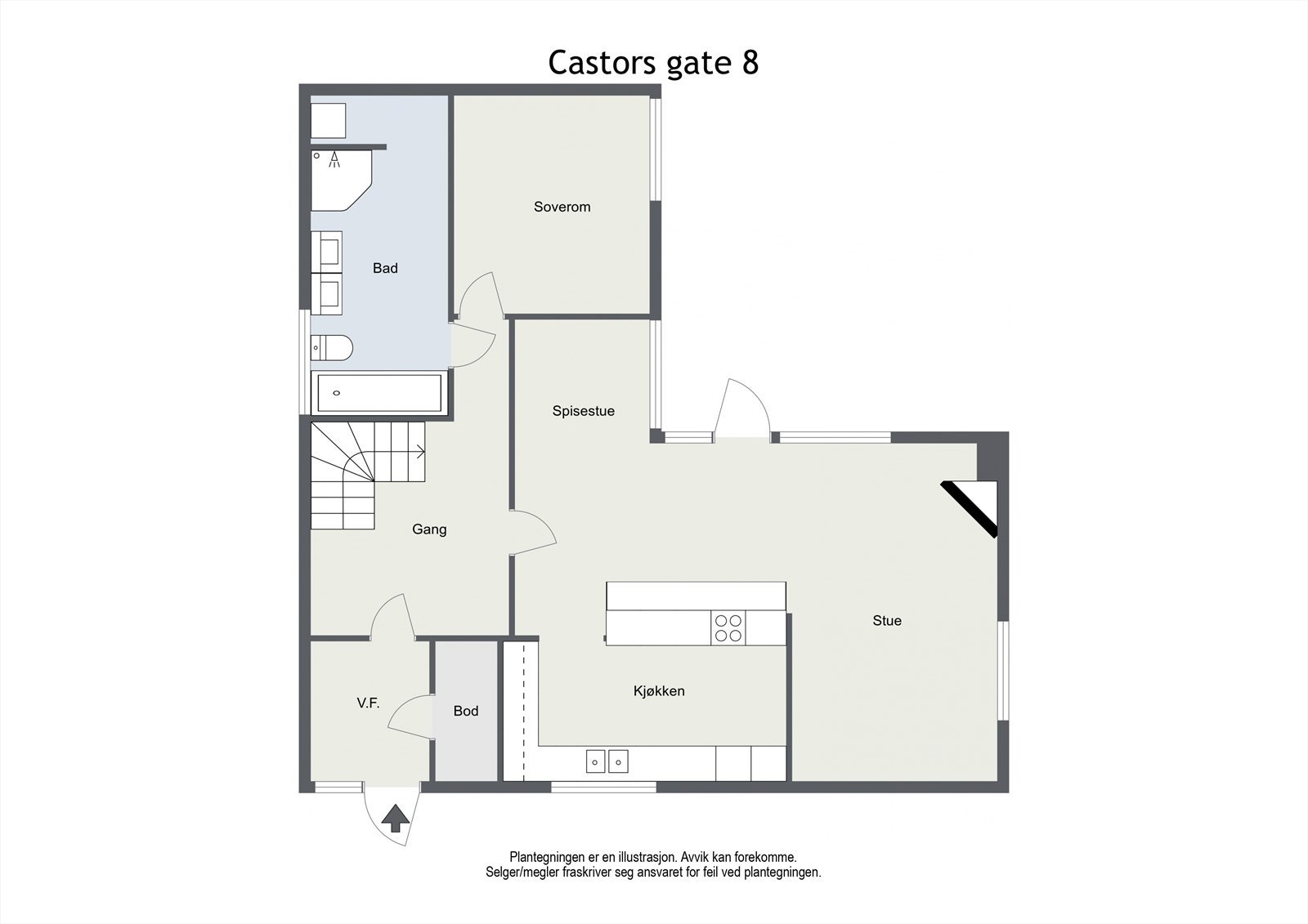 - Plantegning 1. etasje - Galleribilde