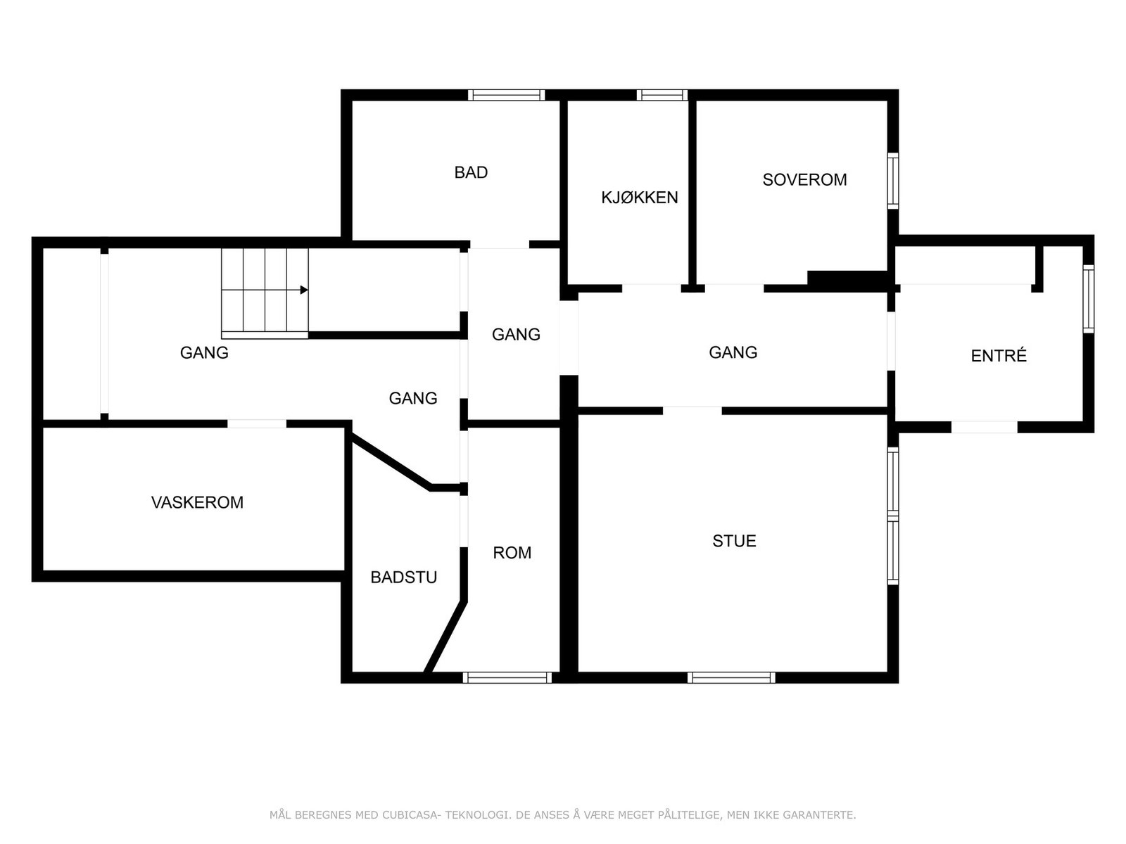Plantegning kjeller. Galleribilde