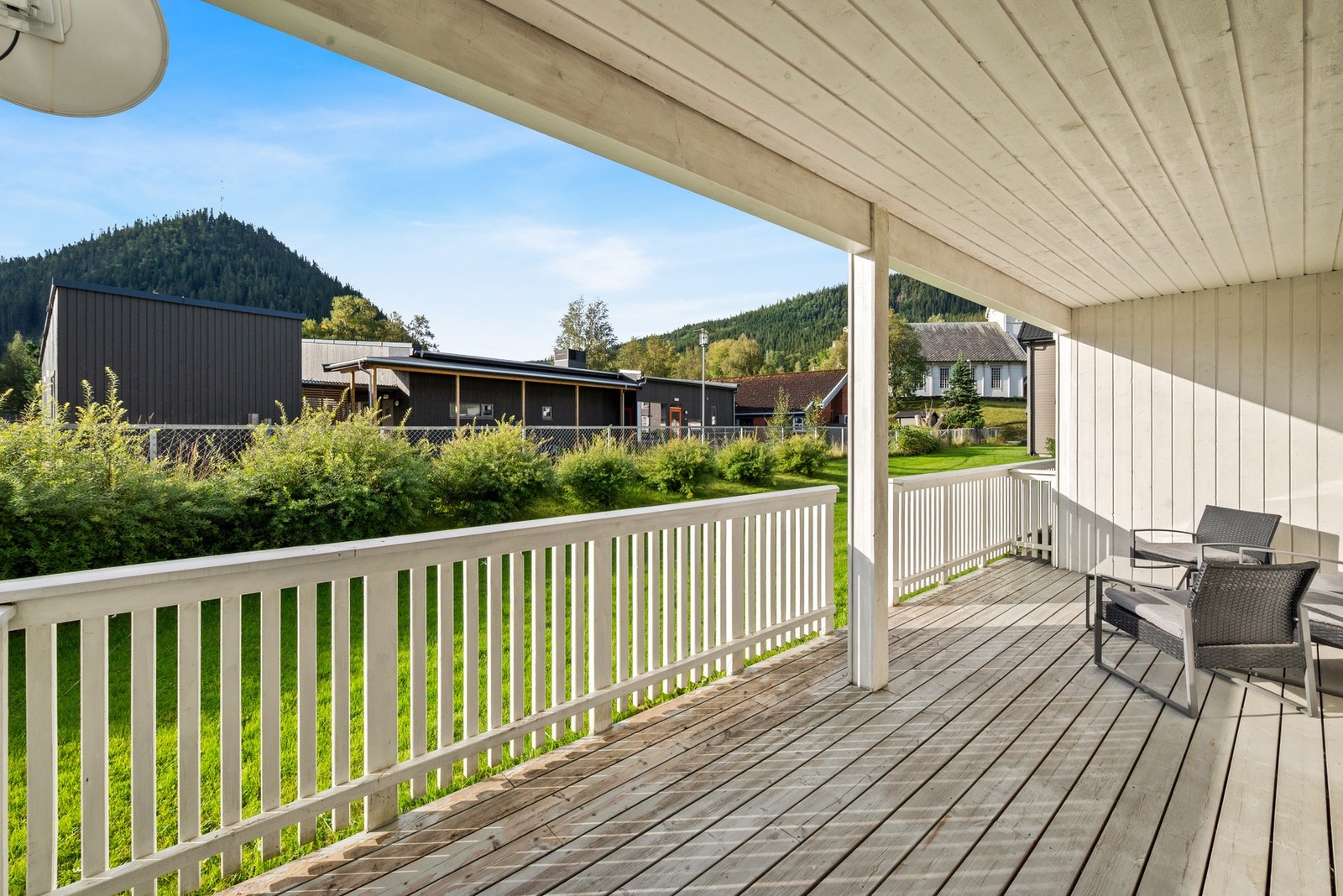 Terrassen er på 15m². Galleribilde