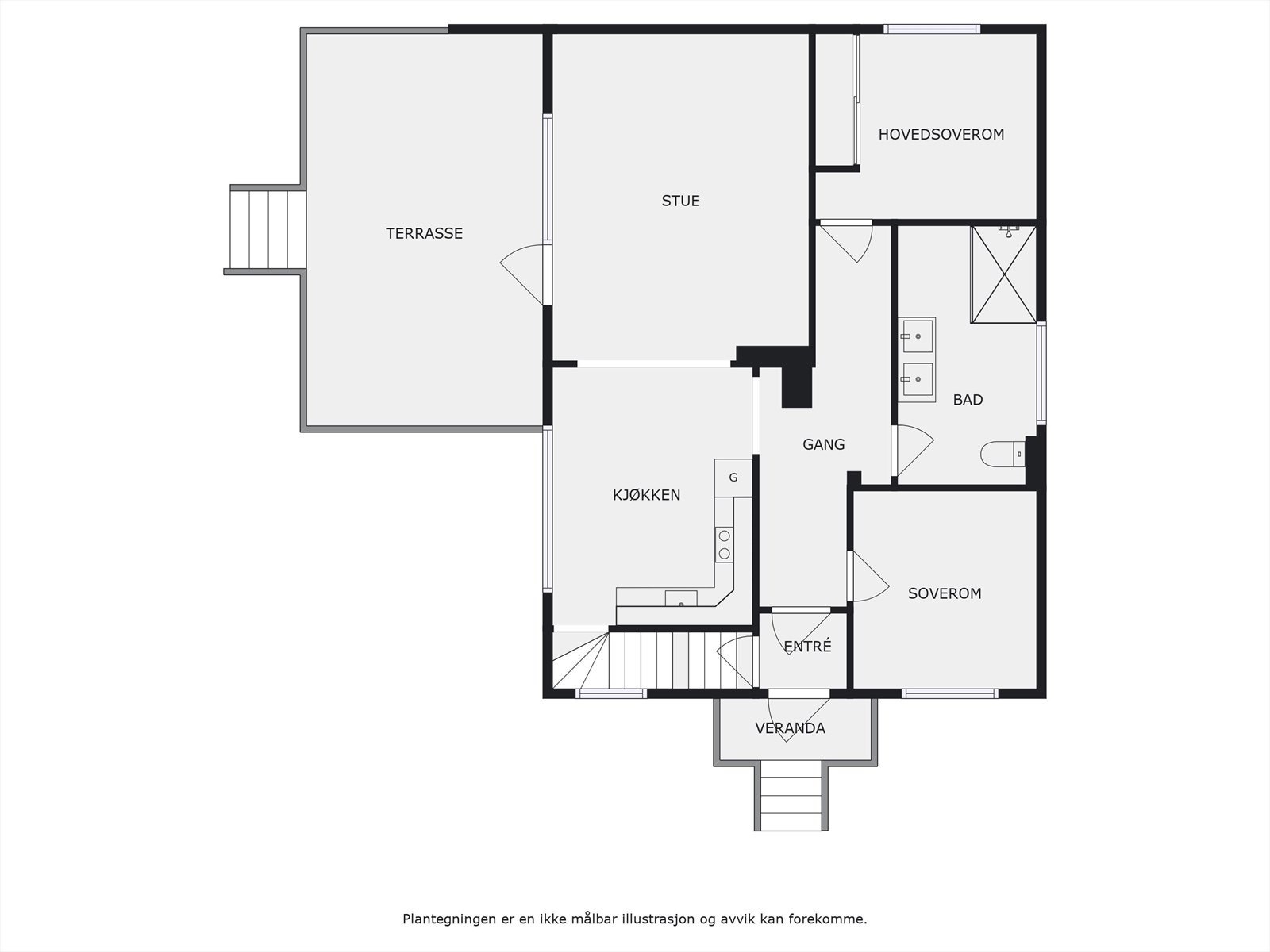 Plantegning 1. etasje. Galleribilde