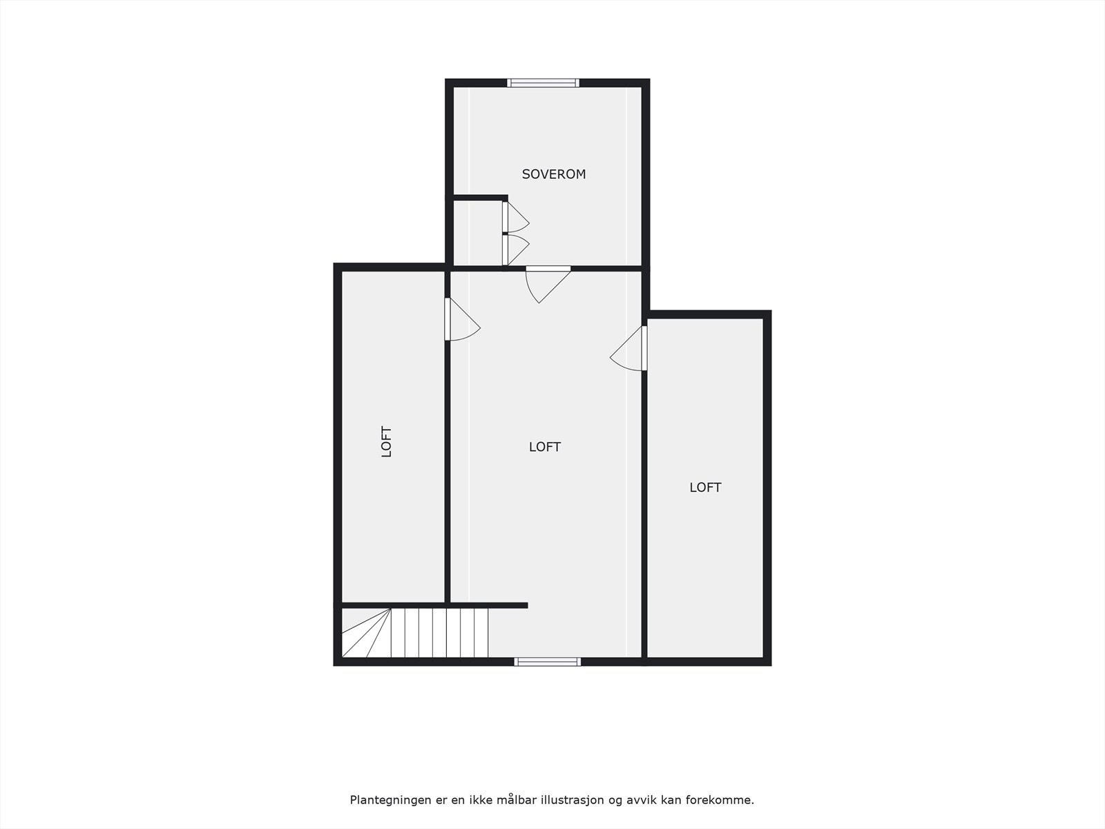 Plantegning loftetasje. Galleribilde