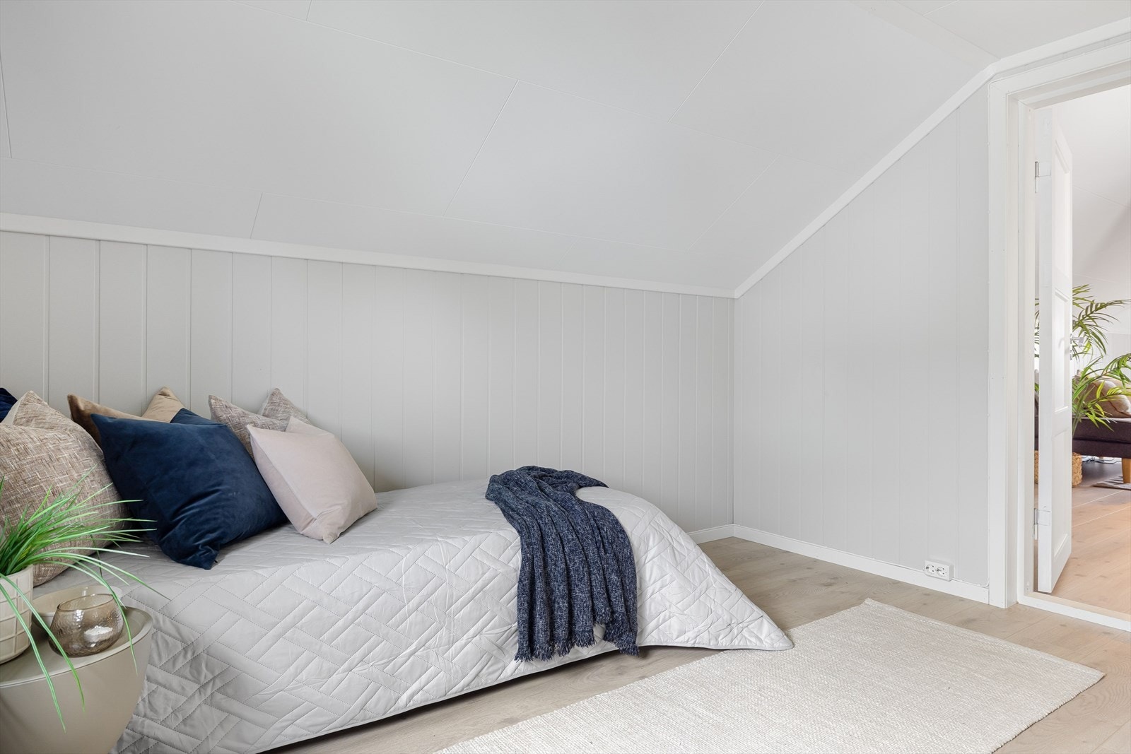 Rommene er innredet med lyse og tidløse farger. Galleribilde