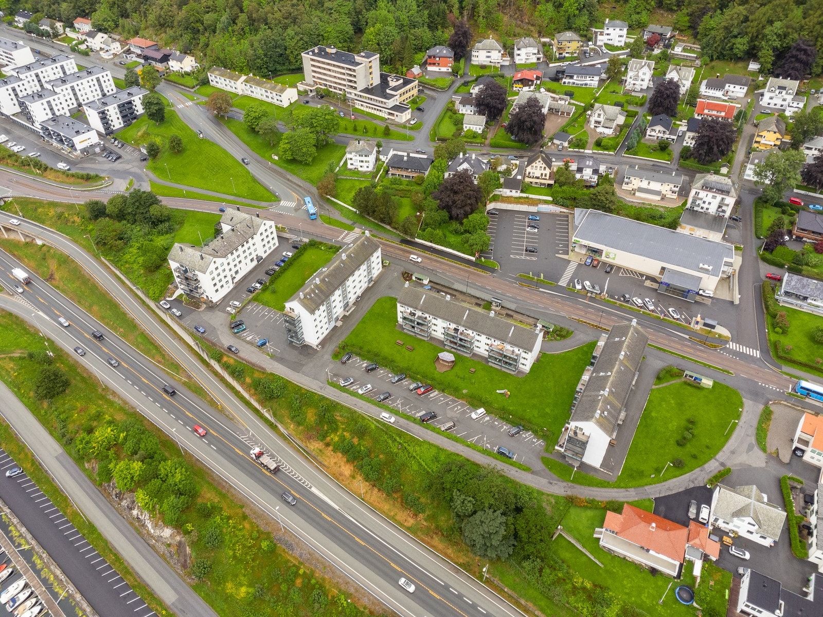 Oversiktsbilde fra nabolaget. Galleribilde