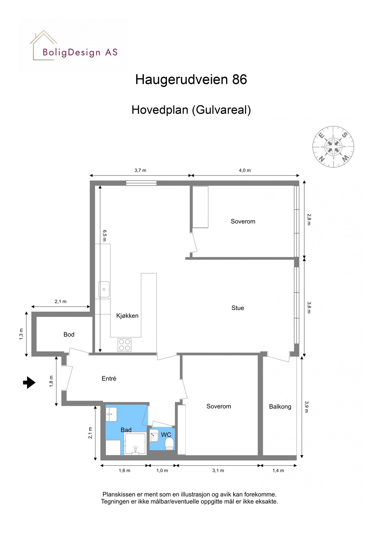 Boligensplantegning Galleribilde