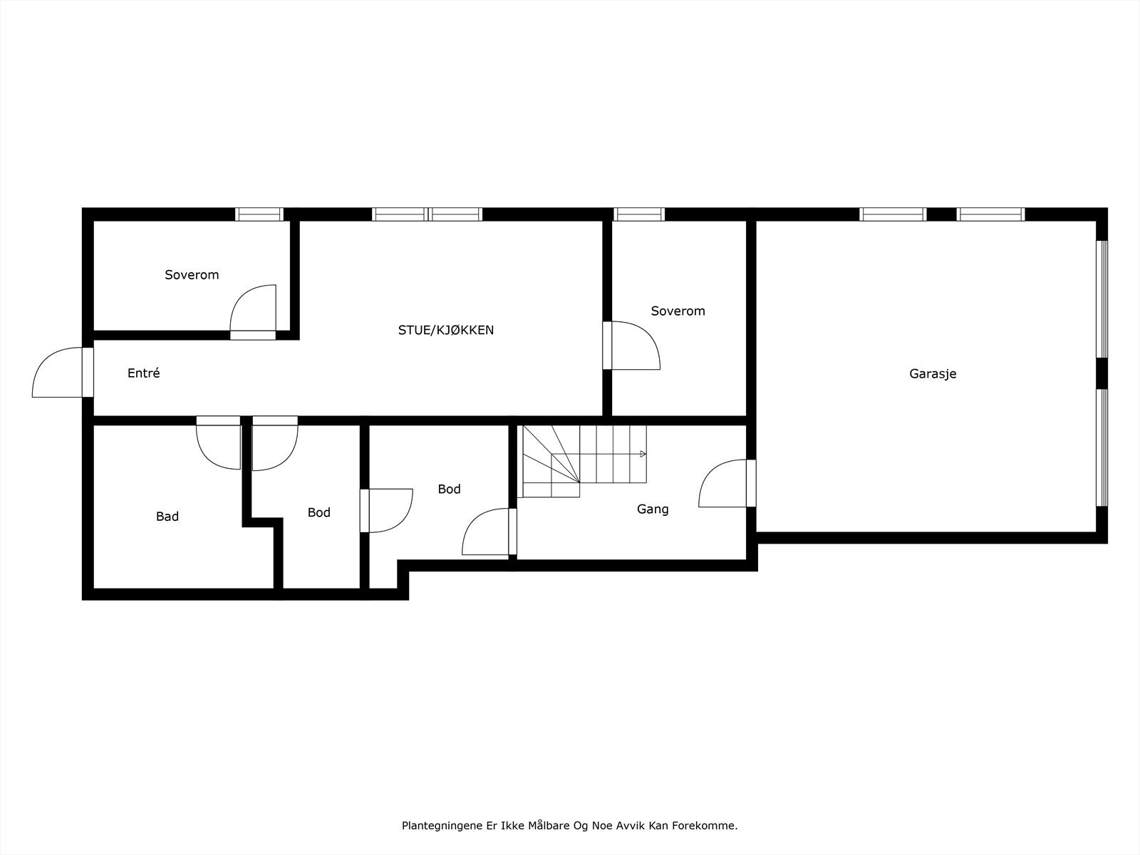 Plantegning - Underetasje Galleribilde