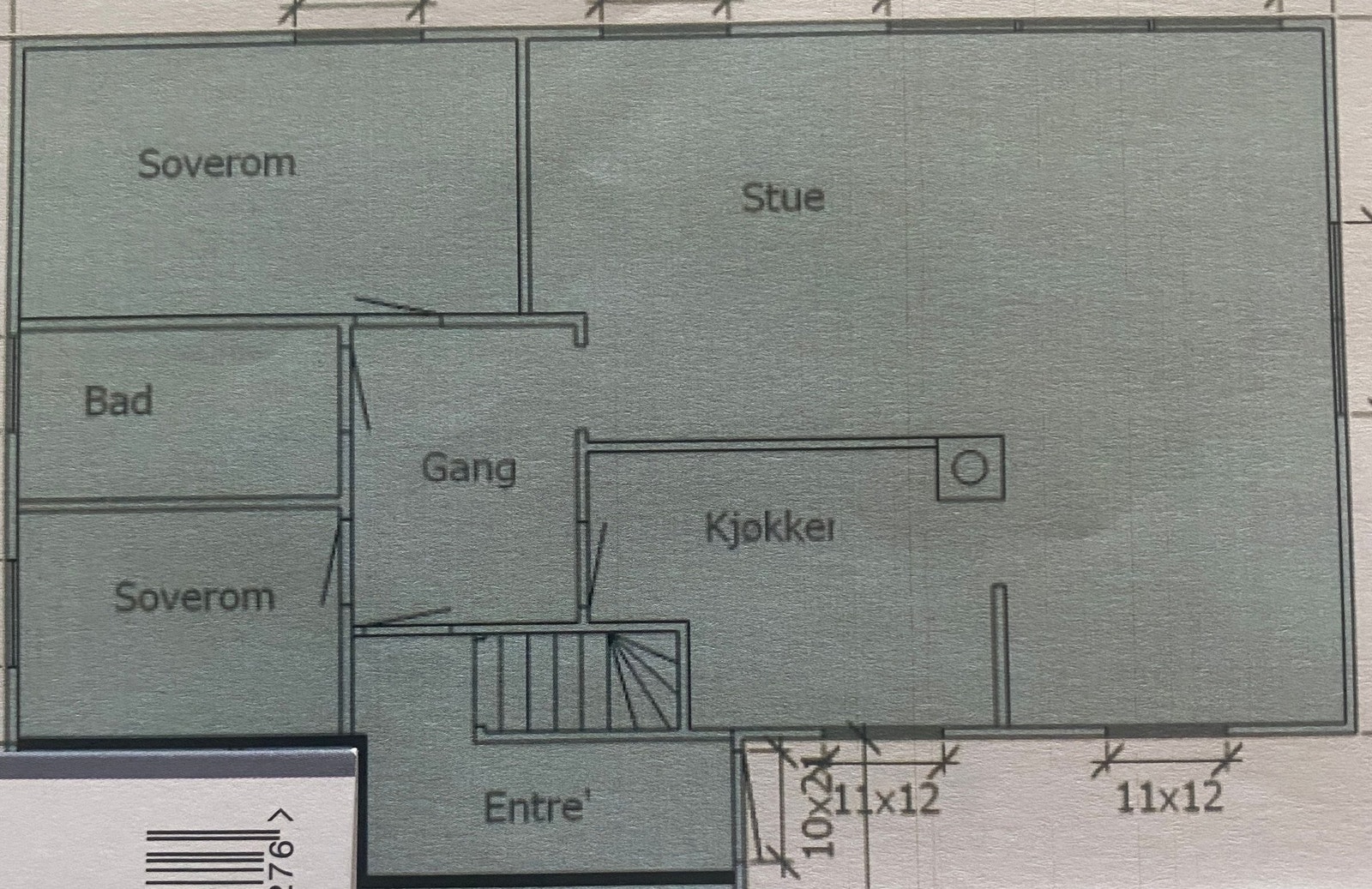 Plantegning hovedetasje Galleribilde