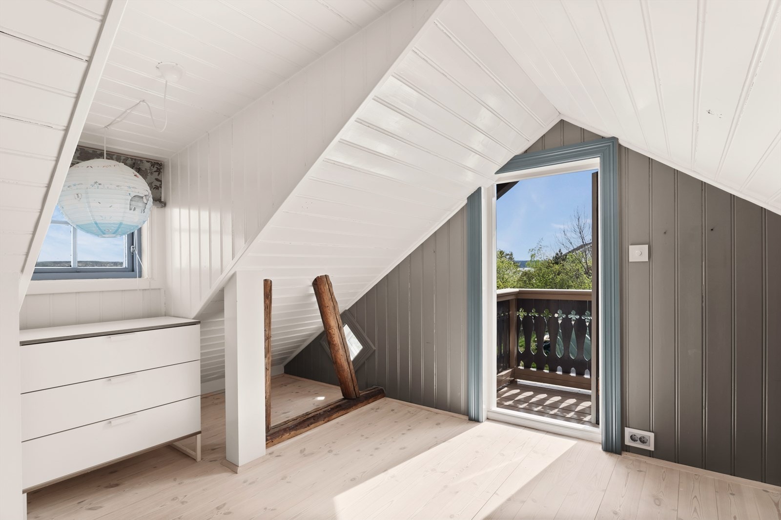 Hyggelig balkong Galleribilde