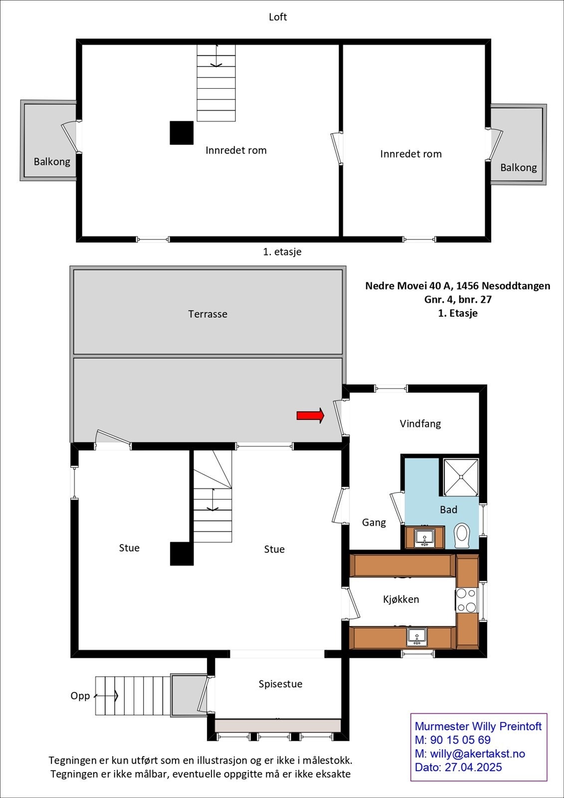 Plantegning Galleribilde