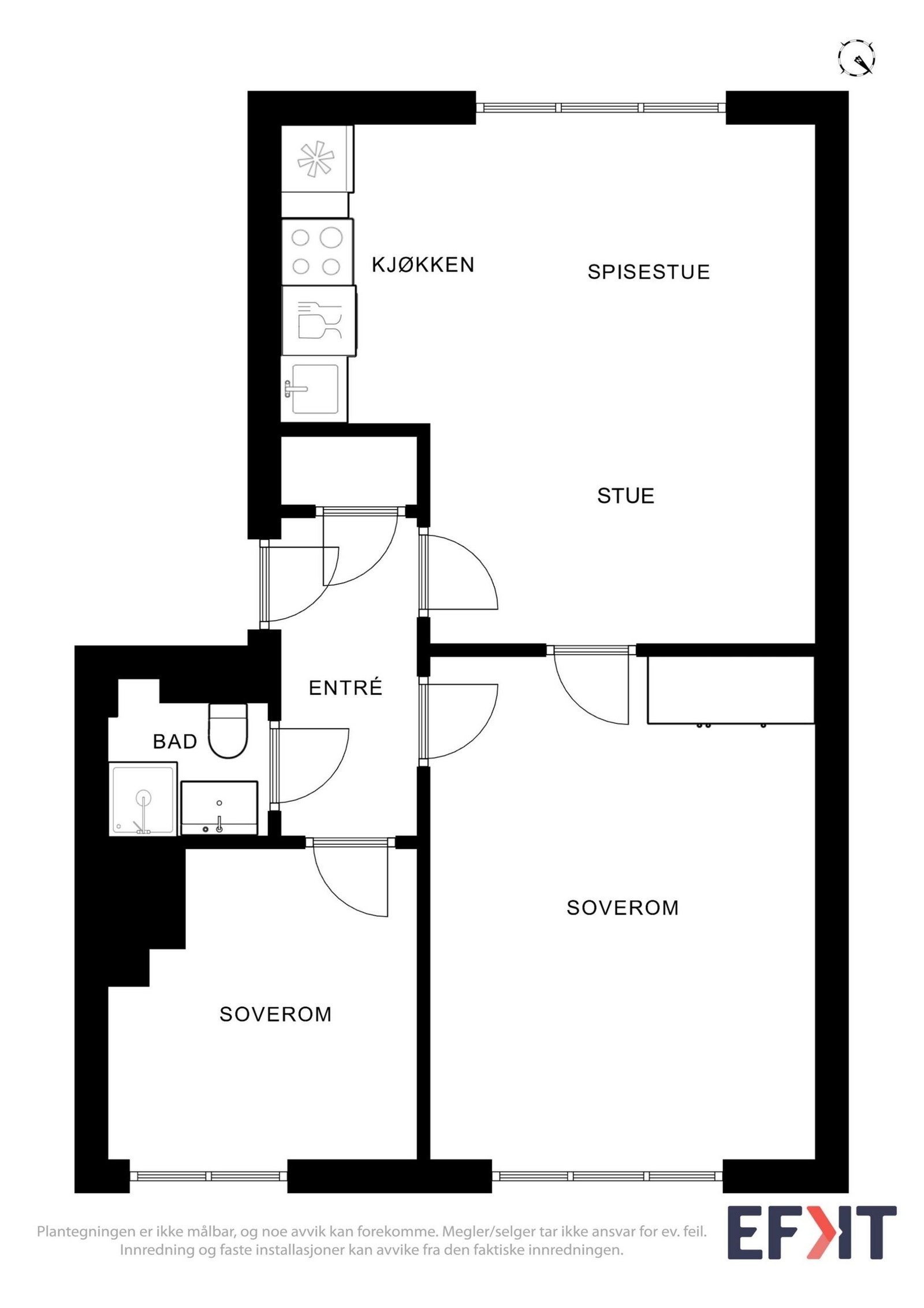 Plantegning Galleribilde