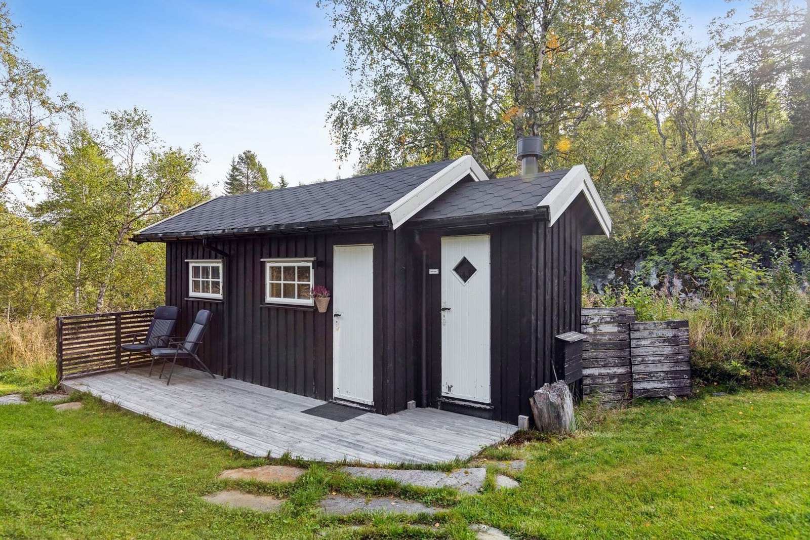 Frittstående anneks med tre soveplasser. Galleribilde