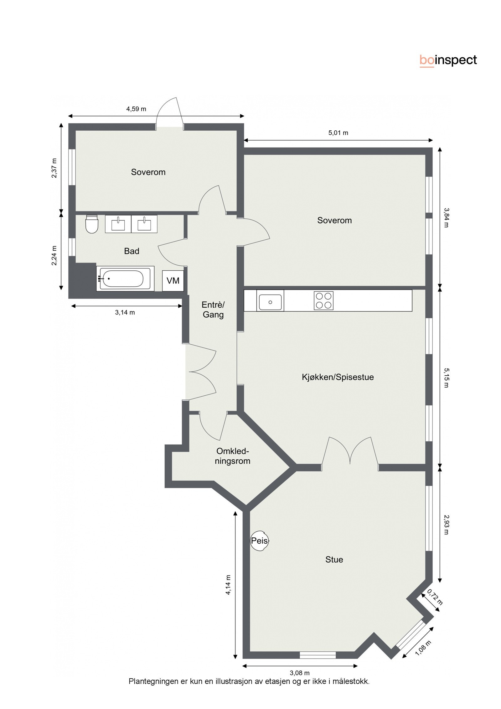 Plantegning. Galleribilde