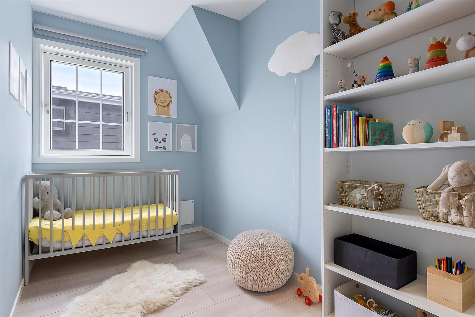 Illustrasjonsbilde. Rommet er i dag innredet som kontor, men er tidligere benyttet som barnerom Galleribilde