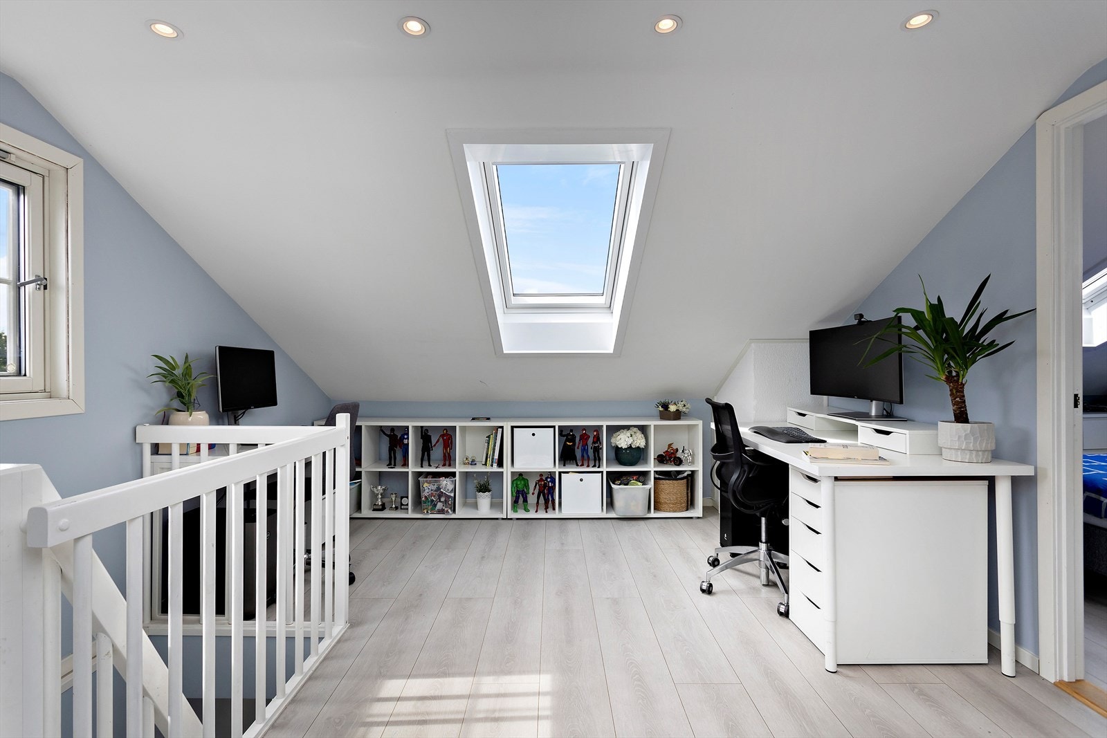 Her kan du ha kontorplass, tv-stue, hobbyrom og mye mer. Galleribilde