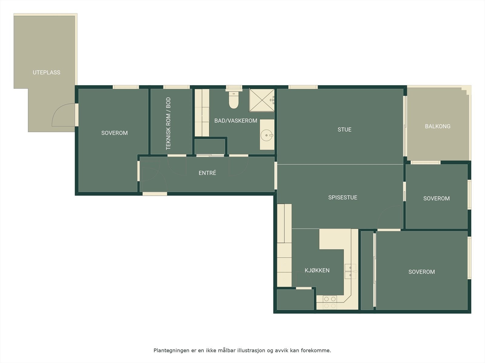 Plantegning. Galleribilde