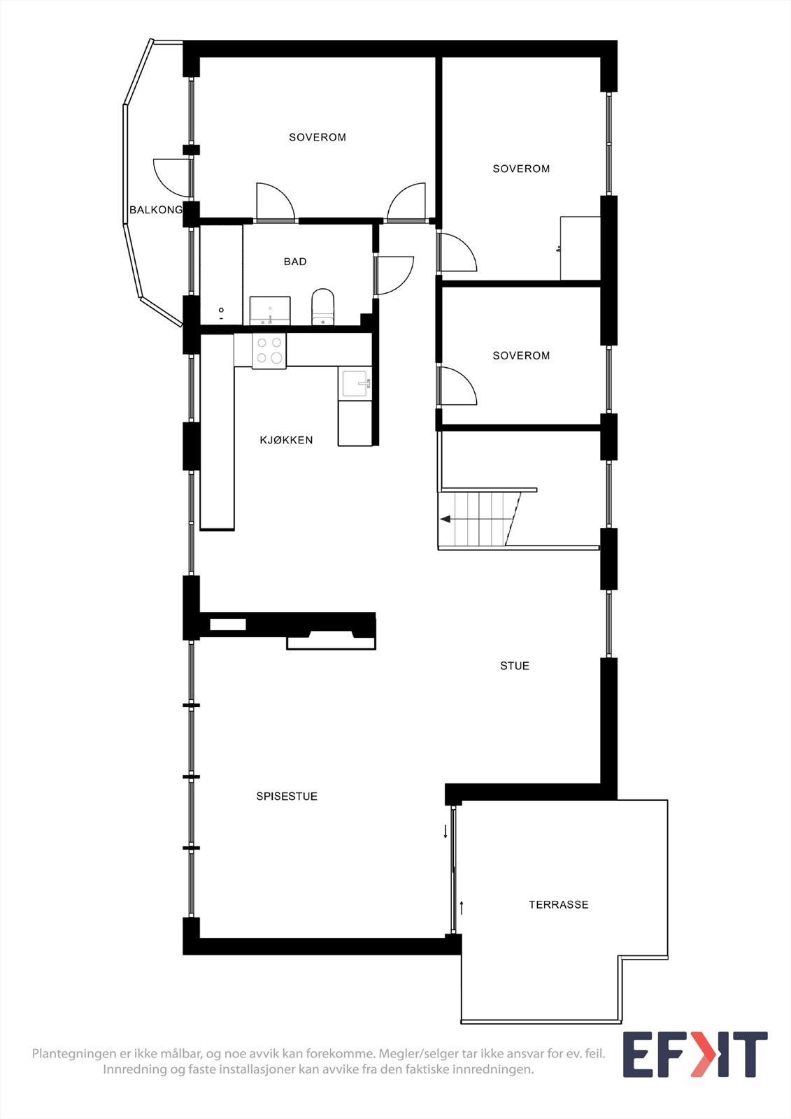 Plantegning 1. etg. Galleribilde