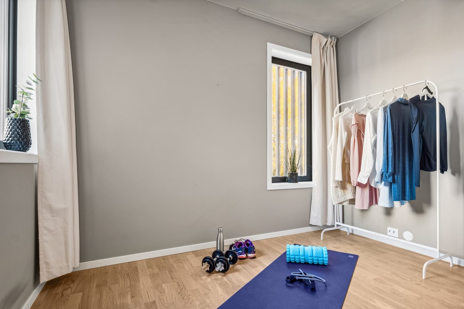 Treningroms med flere muligheter. Dette rommet er godkjent som soverom. Galleribilde