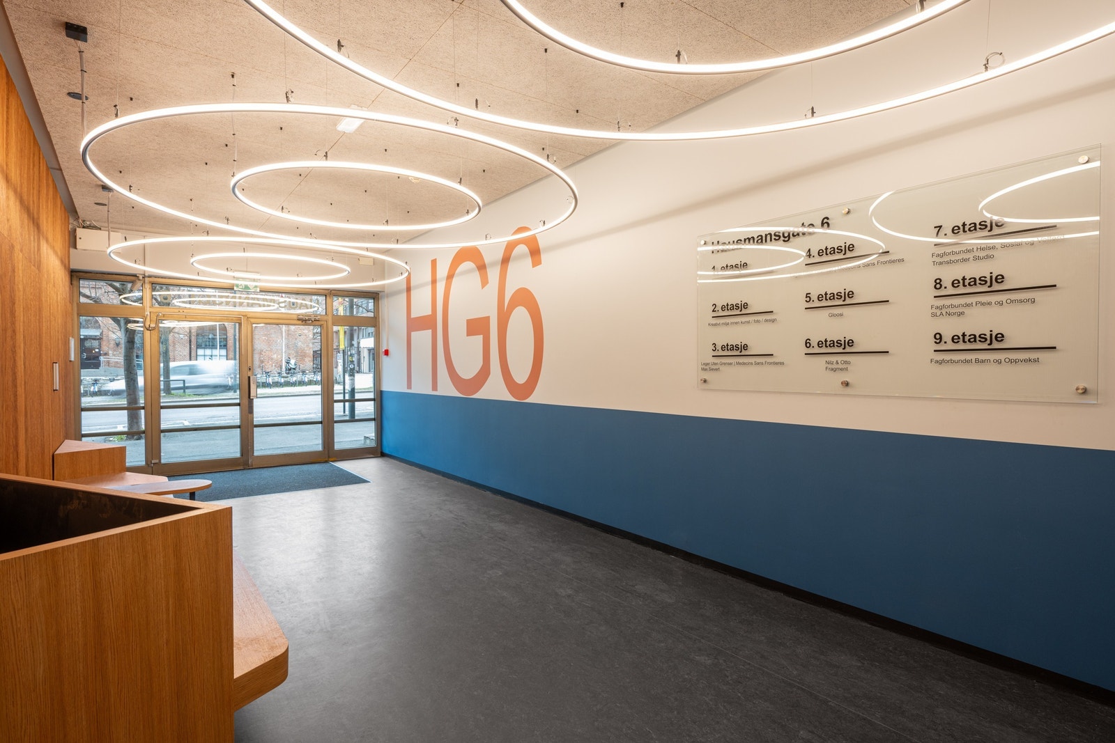 Nyrenoverte fellesarealer Galleribilde