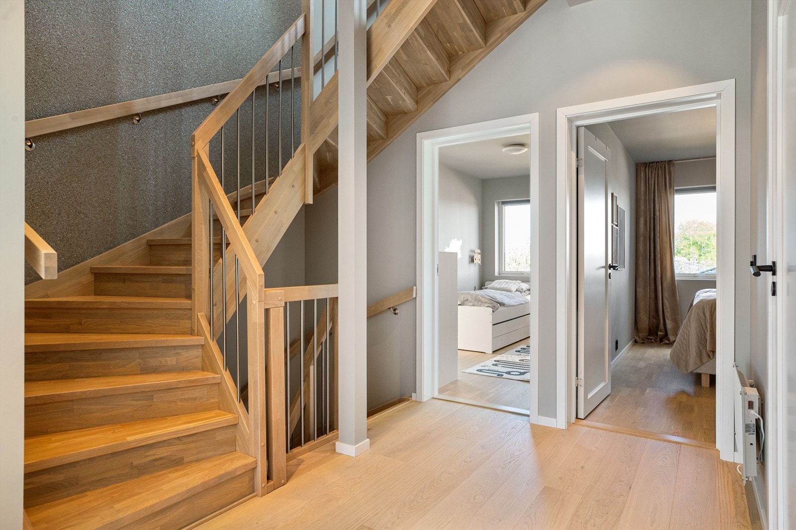 Fjernvarme sørger for god oppvarming i boligen. Galleribilde